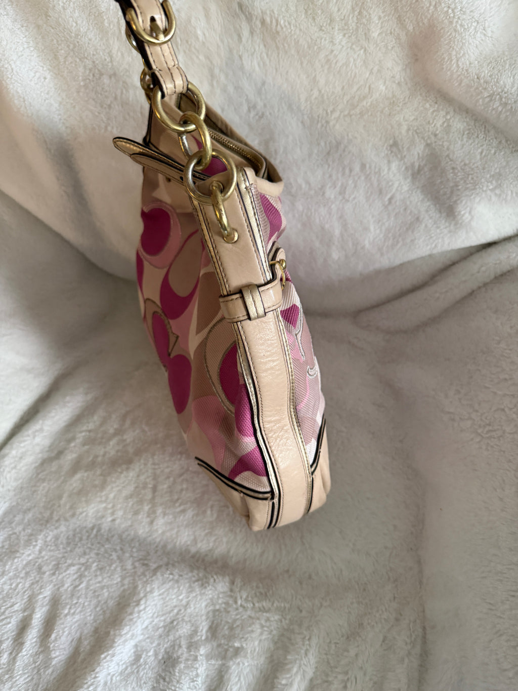 Coach Colette Hobo Signature Shoulder Bag