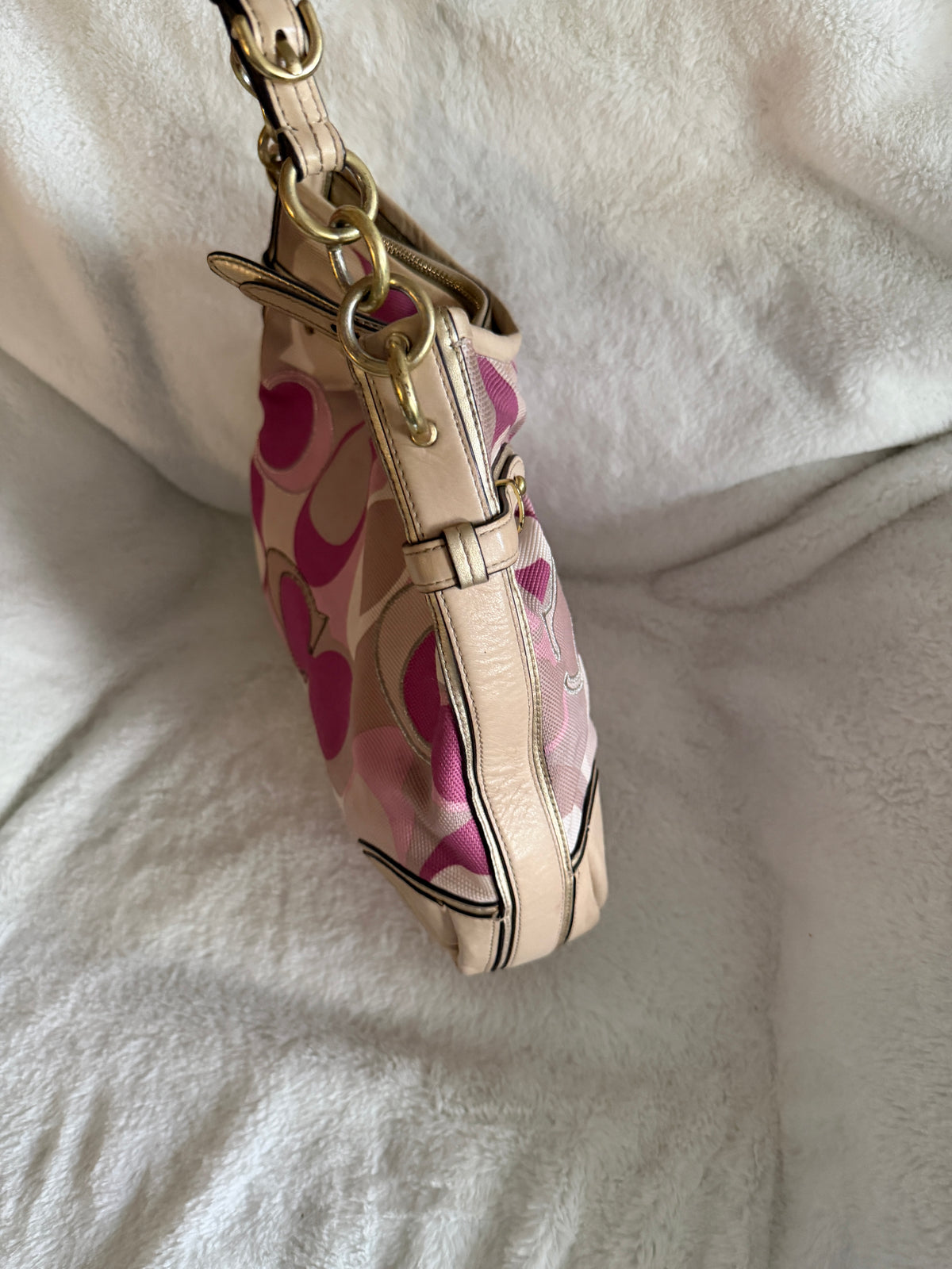 Coach Colette Hobo Signature Shoulder Bag