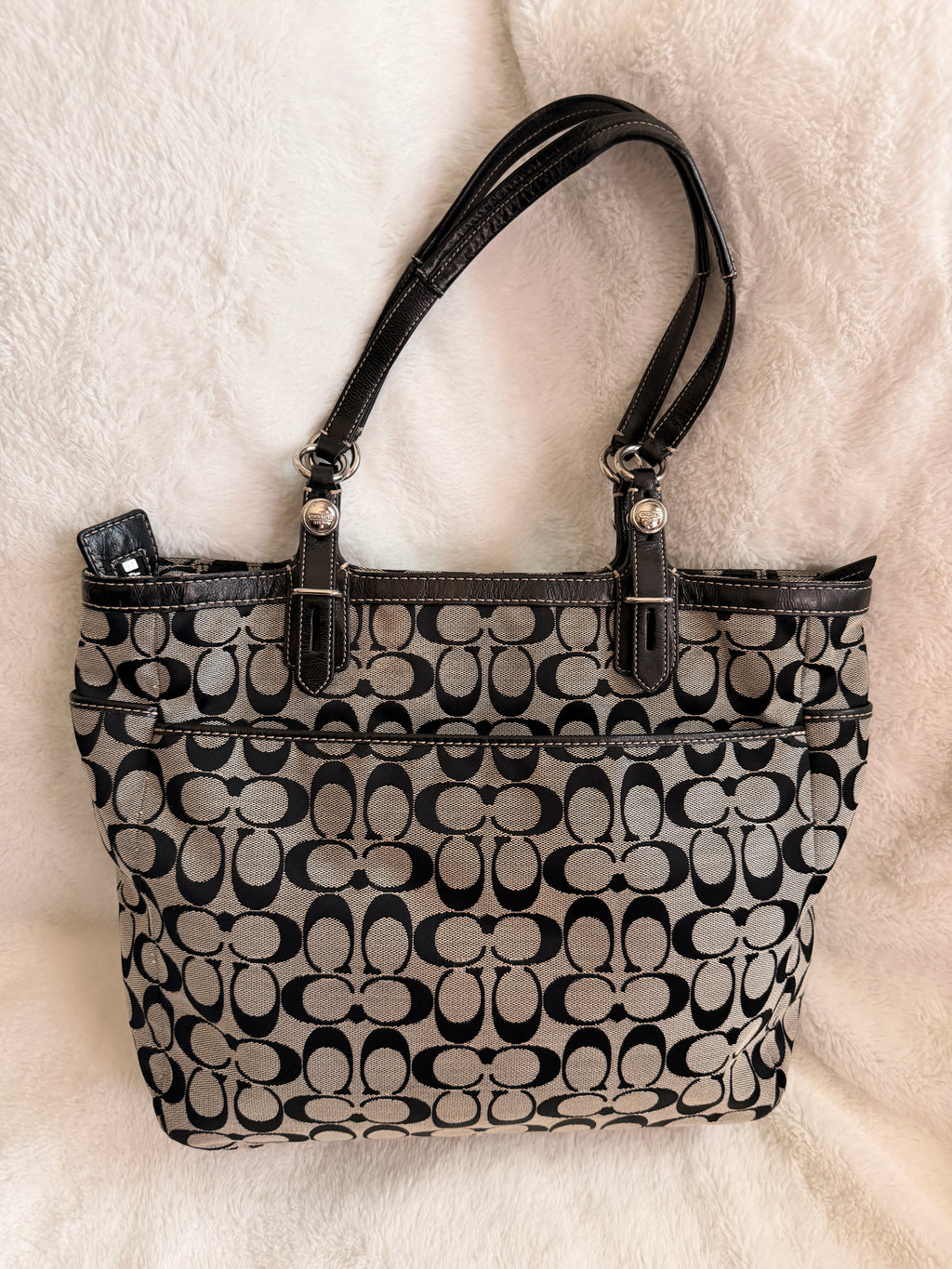 Coach Signature East West Gallery Tote/ Shoulder Bag
