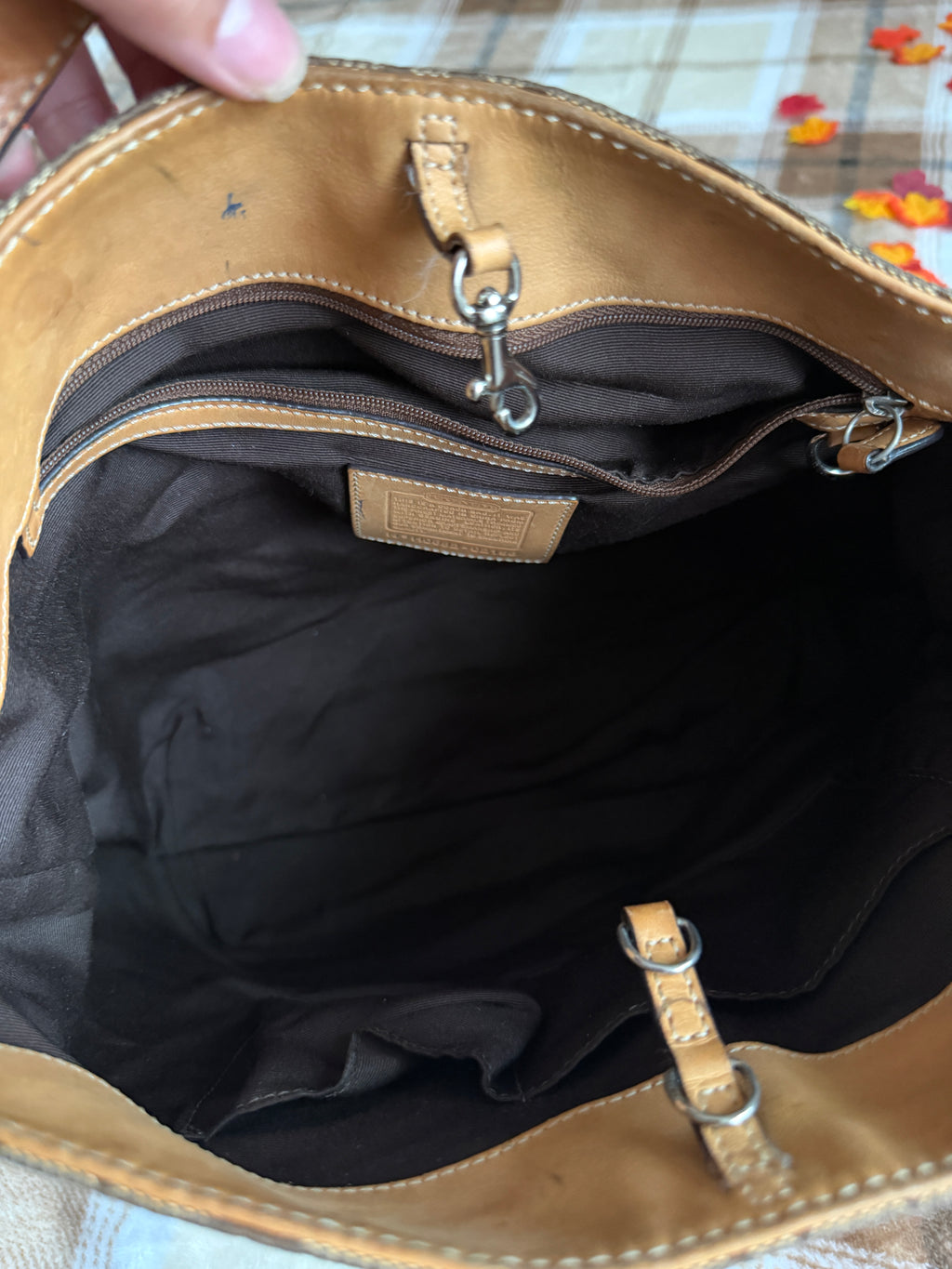 Coach Signature Canvas Hobo Bag