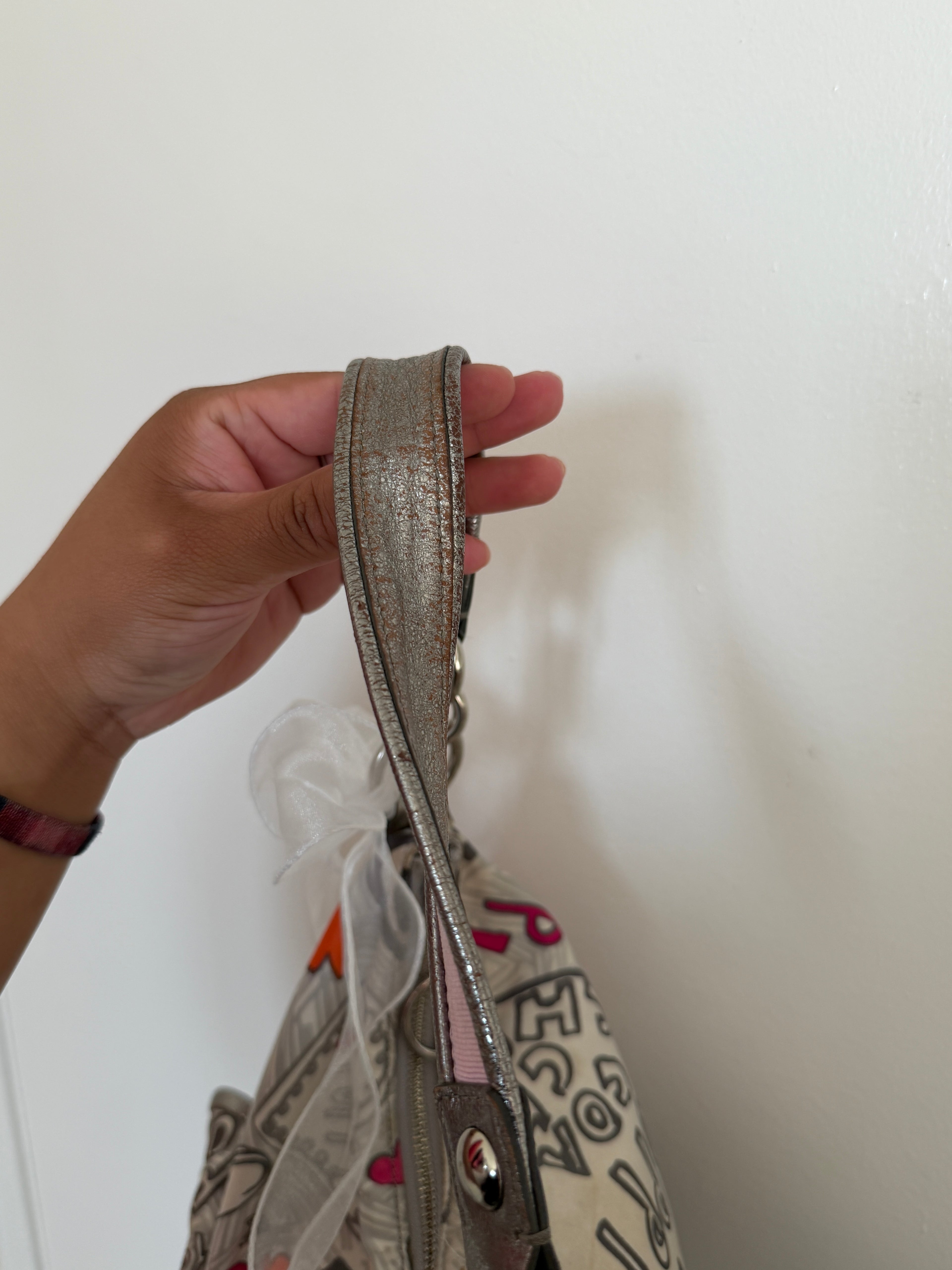 Y2K Coach Poppy Graffiti Hobo Shoulder Bag