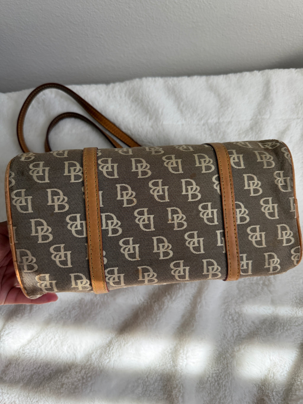 Vintage Dooney & Bourke Barrel Shoulder Bag