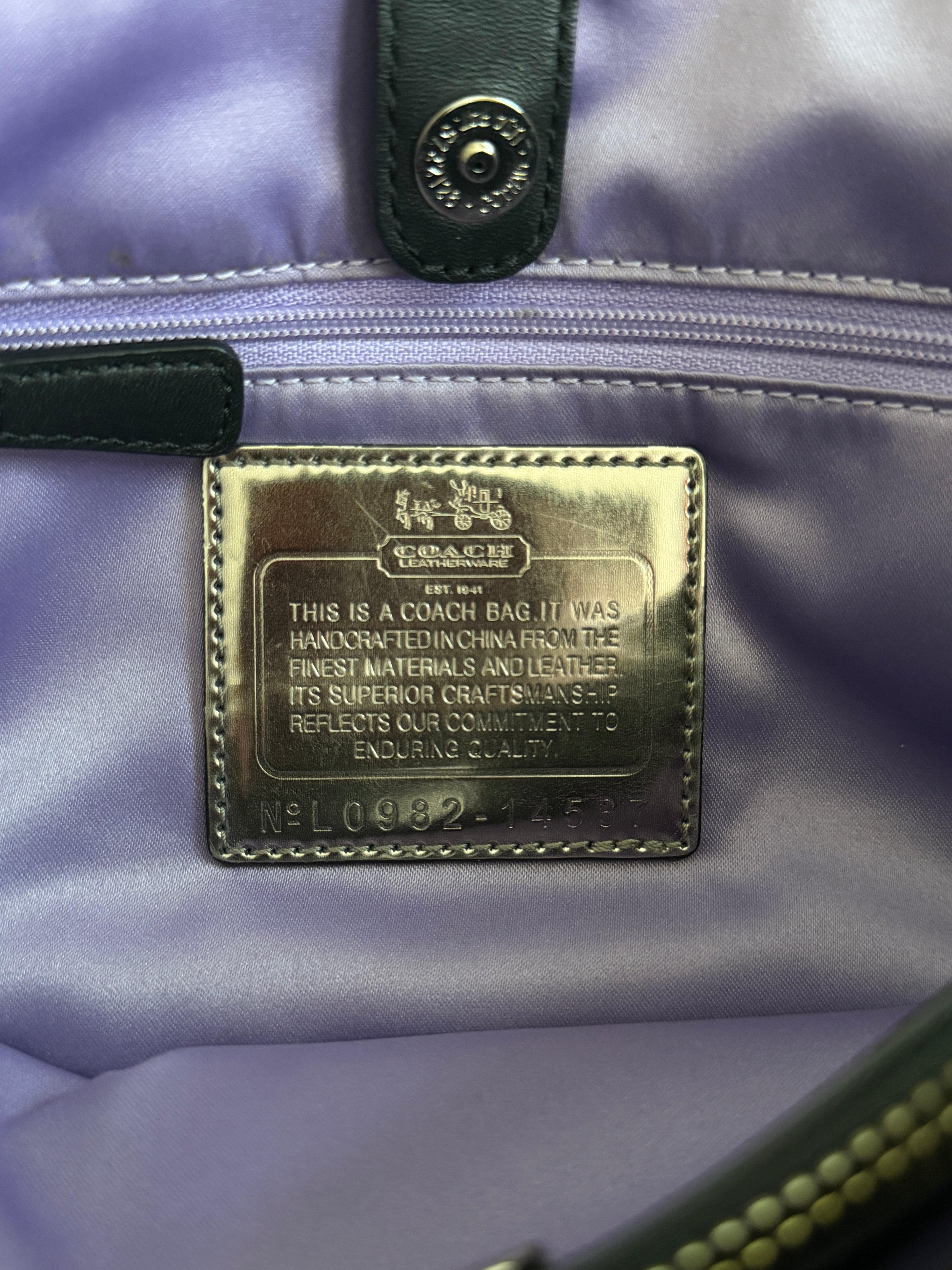Coach Madison Op Art Carryall Satchel/Shoulder Bag