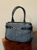 Coach Hampton Herringbone CarryAll Shoulder Bag