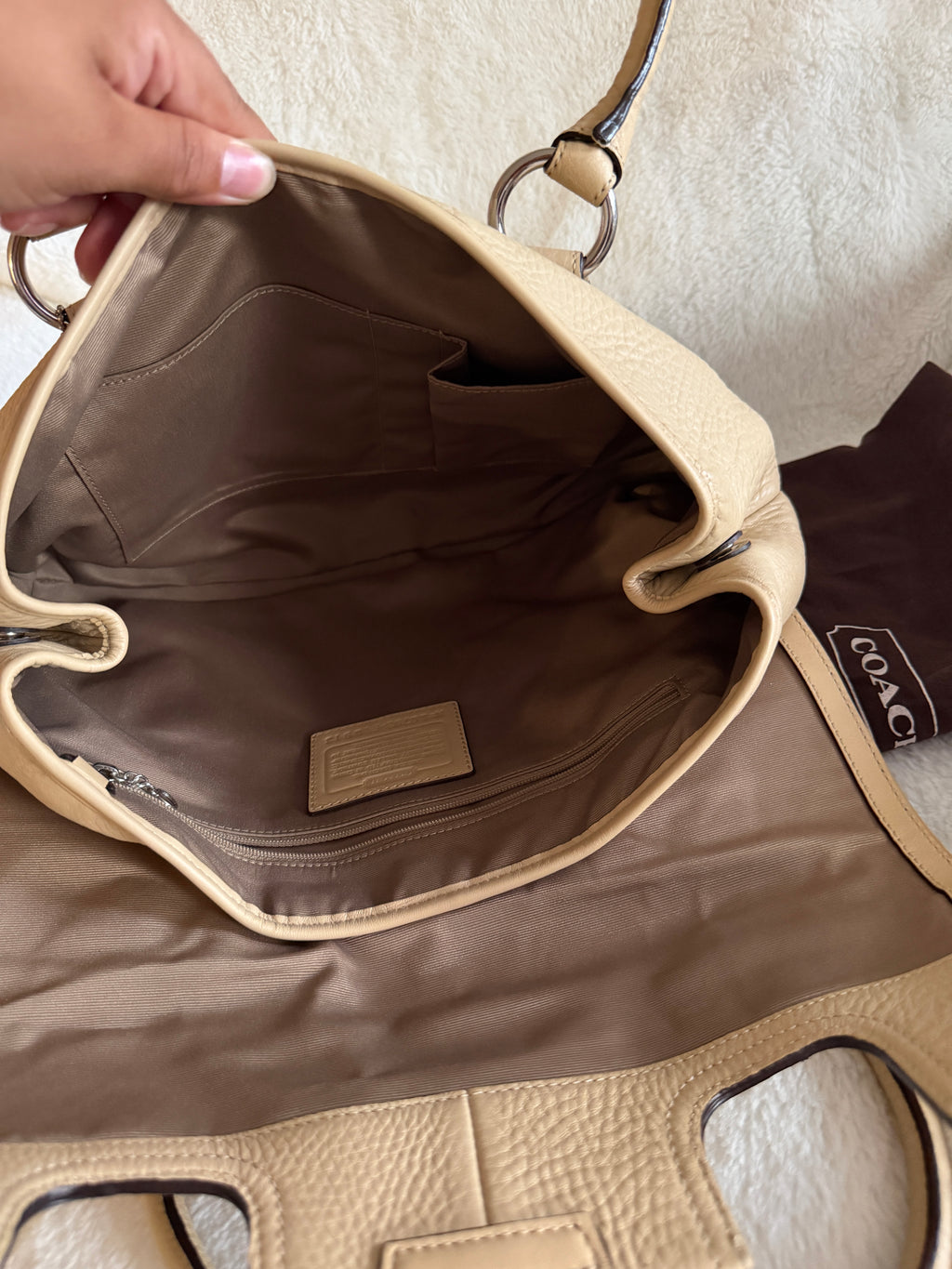 Coach SoHo Pebbled Leather Tote Bag