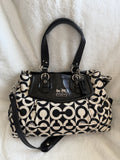 Coach Madison Op Art Carryall Satchel/Shoulder Bag