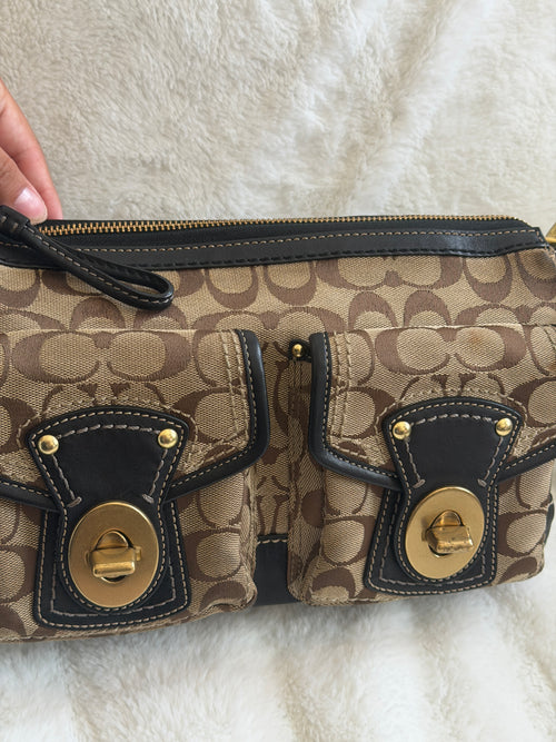 2008 Coach Signature Canvas Legacy Shoulder Bag