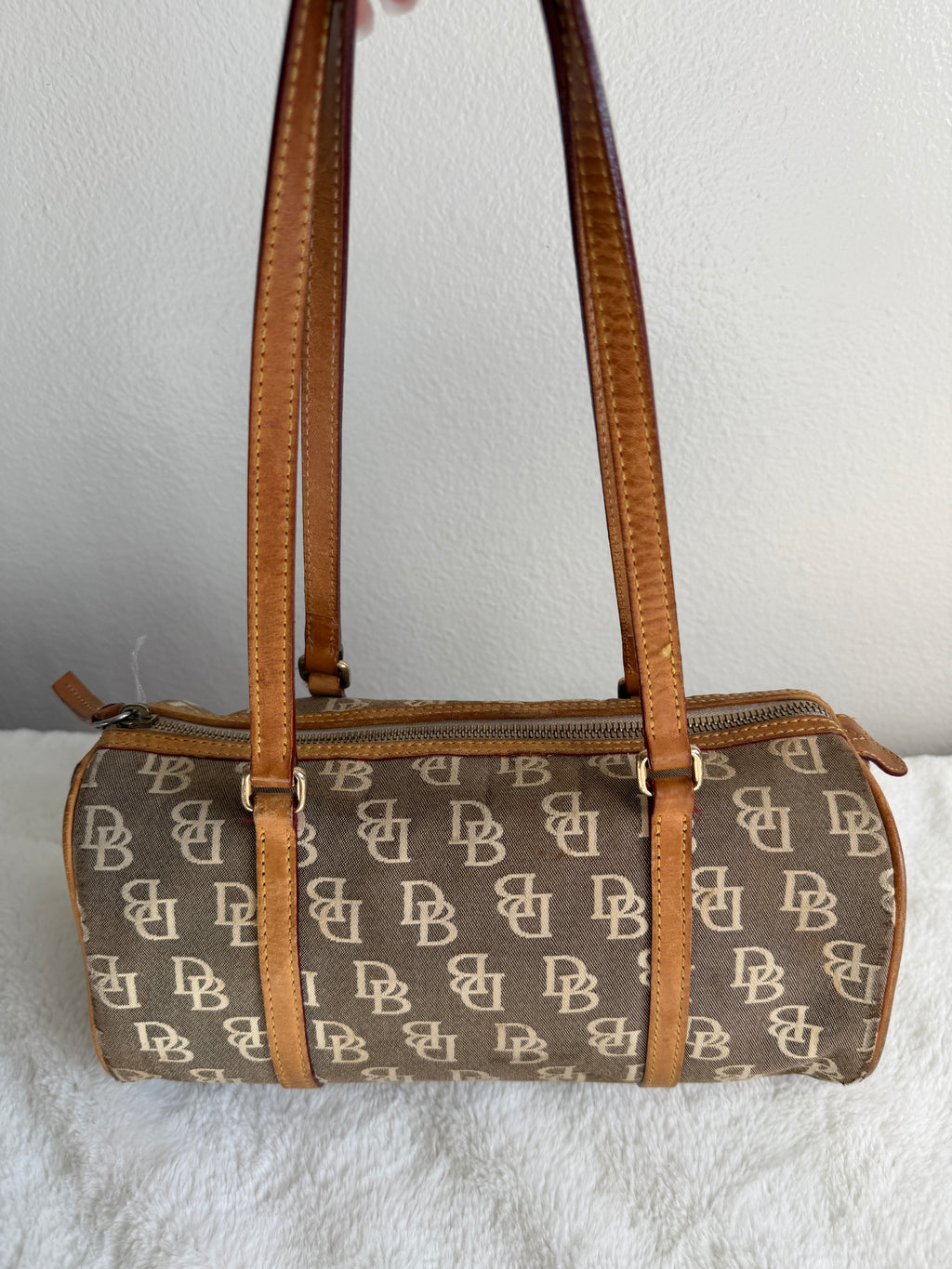 Vintage Dooney & Bourke Barrel Shoulder Bag