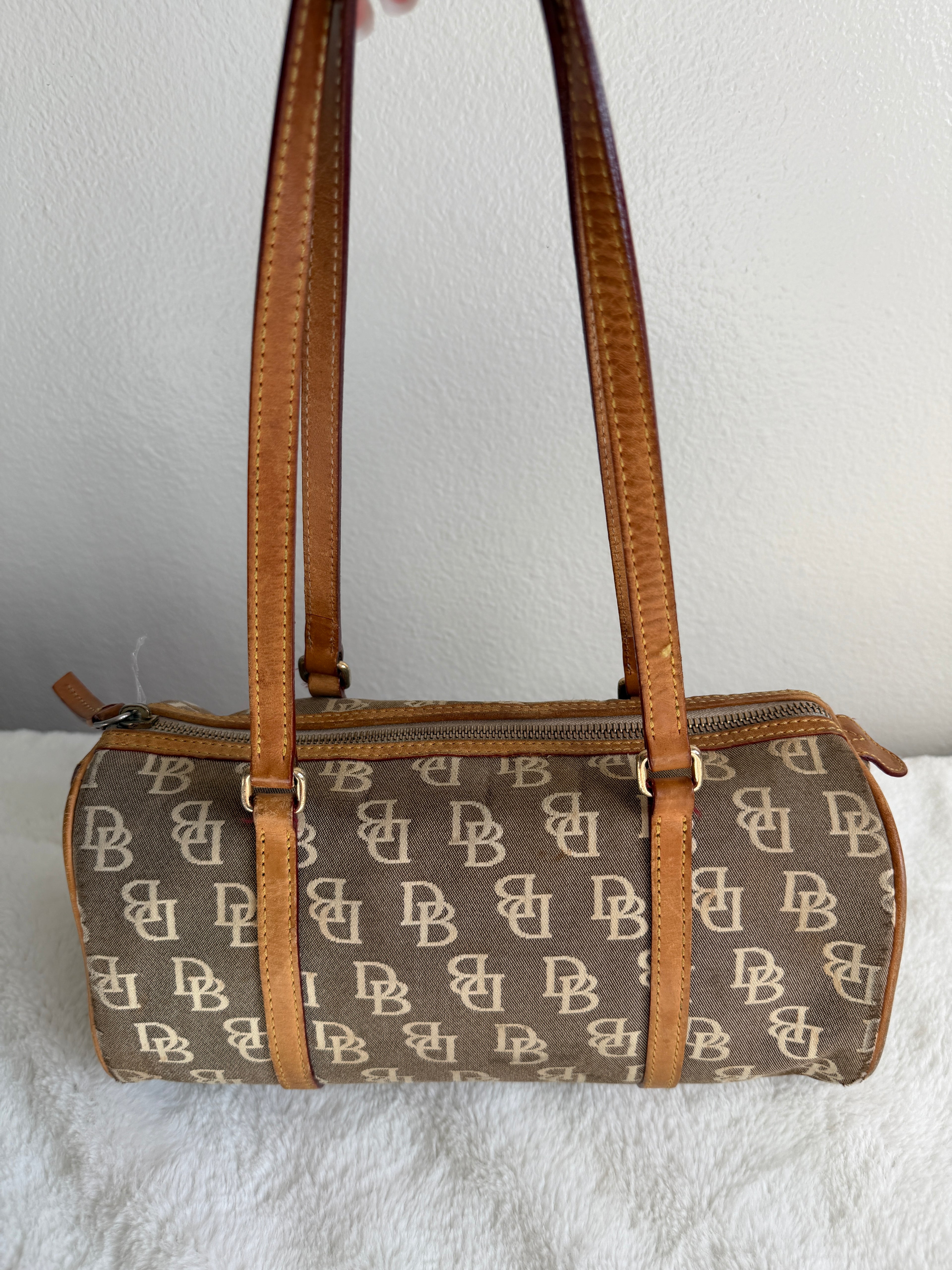 Vintage Dooney & Bourke Barrel Shoulder Bag