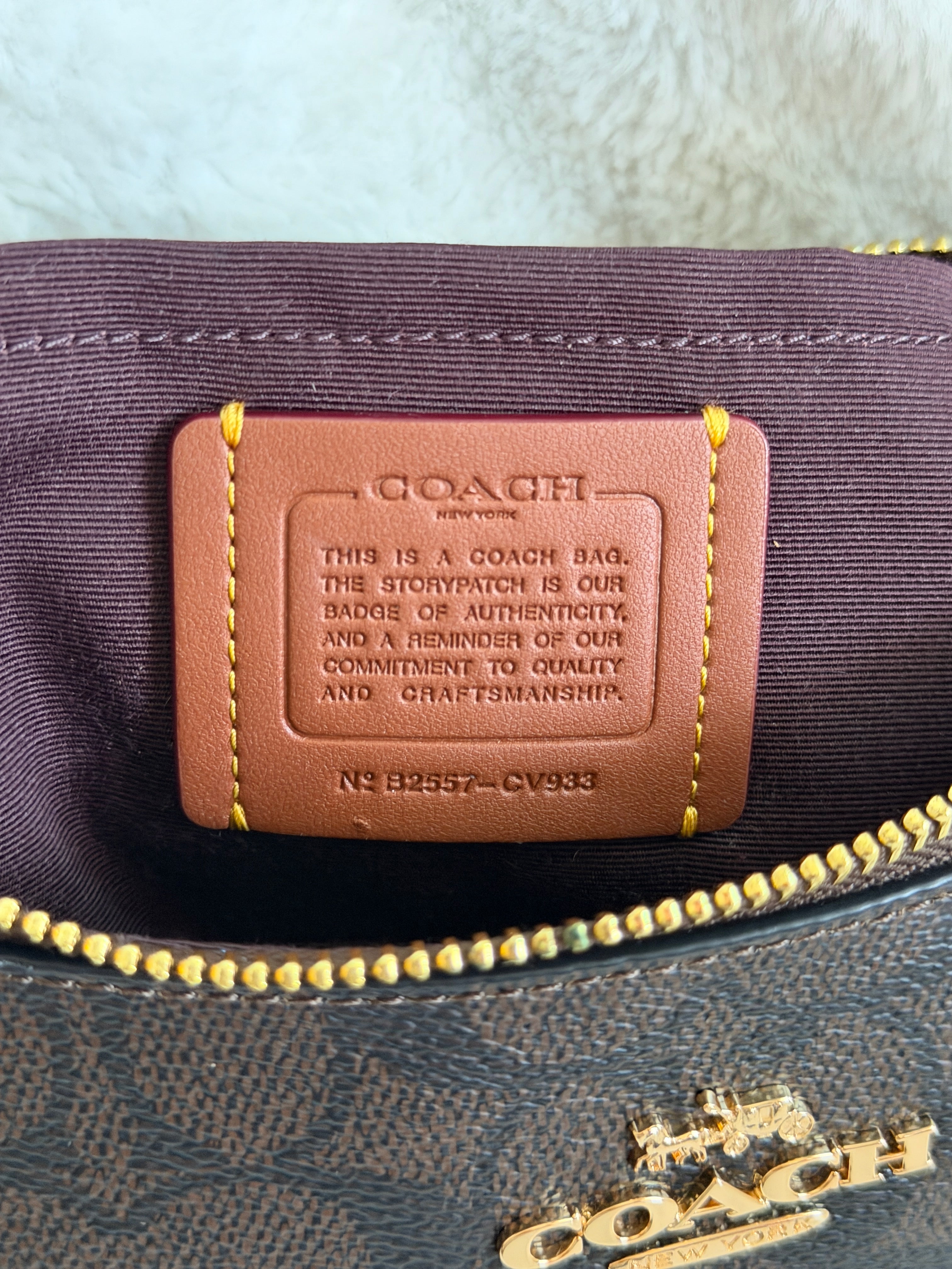Coach Teri Signature Canvas Shoulder Bag