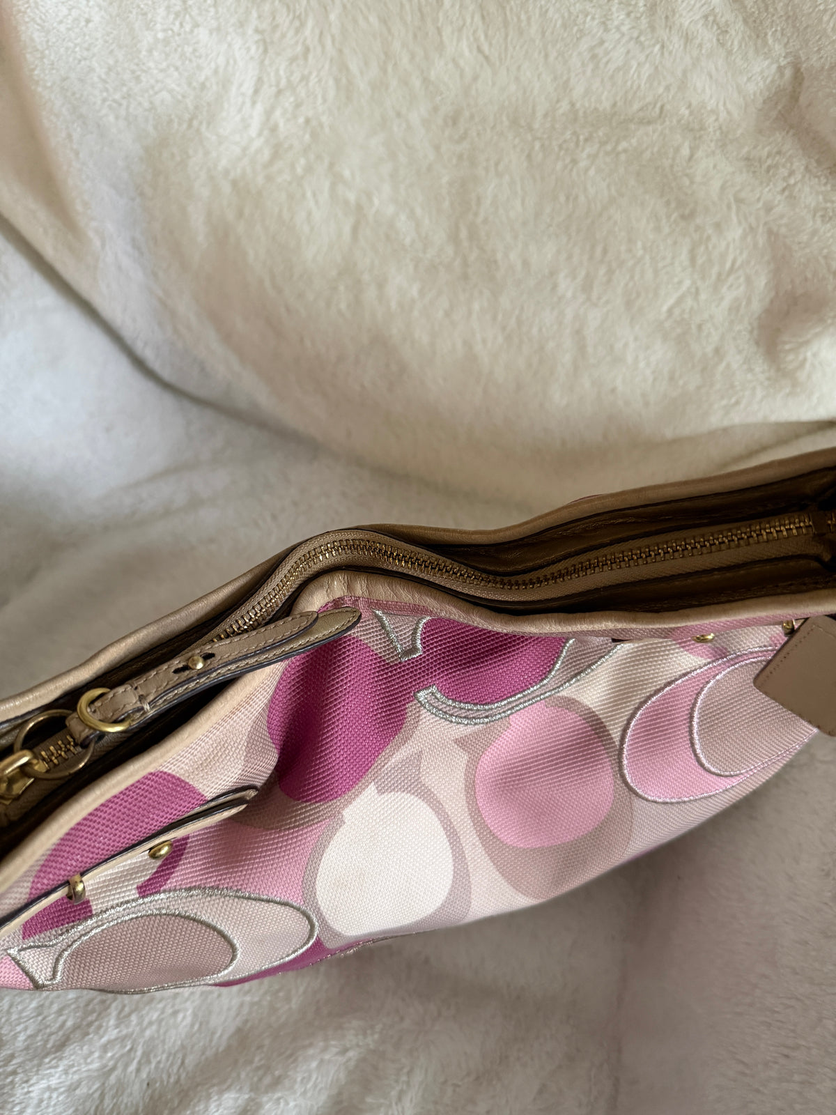 Coach Colette Hobo Signature Shoulder Bag