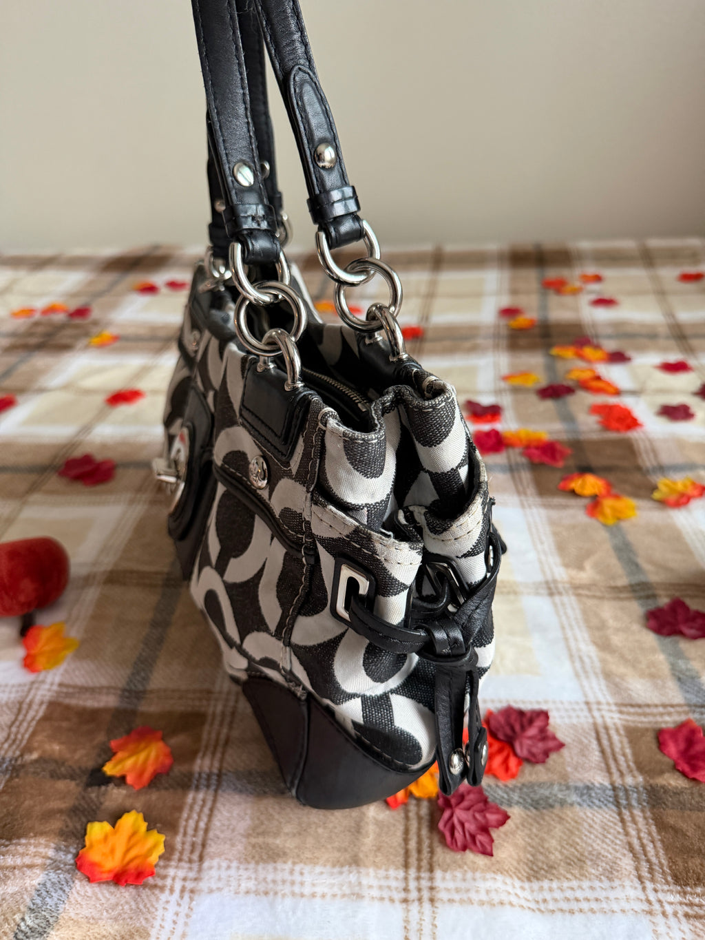 Coach Peyton Op Art Shoulder Bag