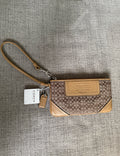 NWT Coach Signature Canvas Wristlet
