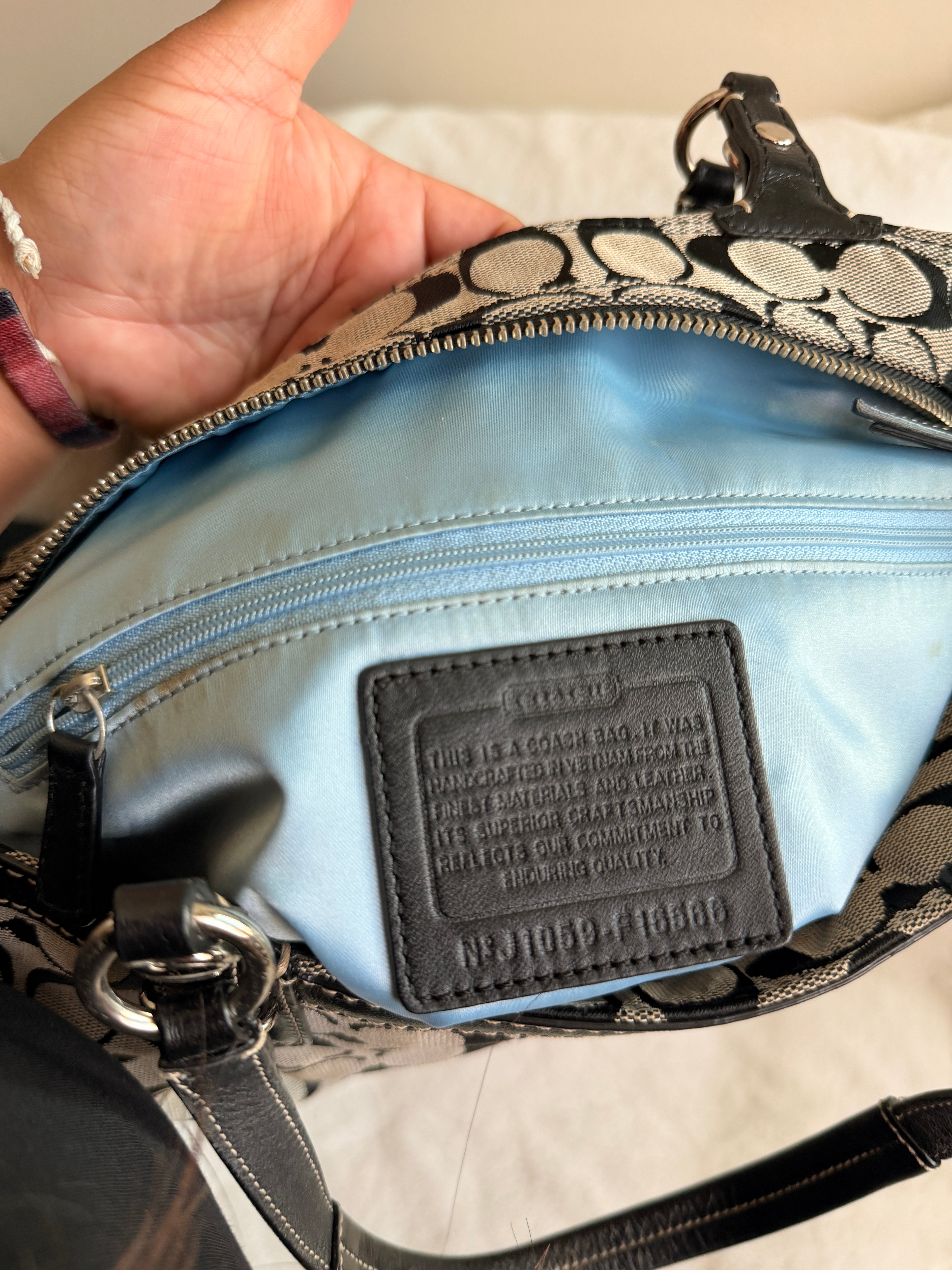 Coach Signature East West Gallery Tote/ Shoulder Bag