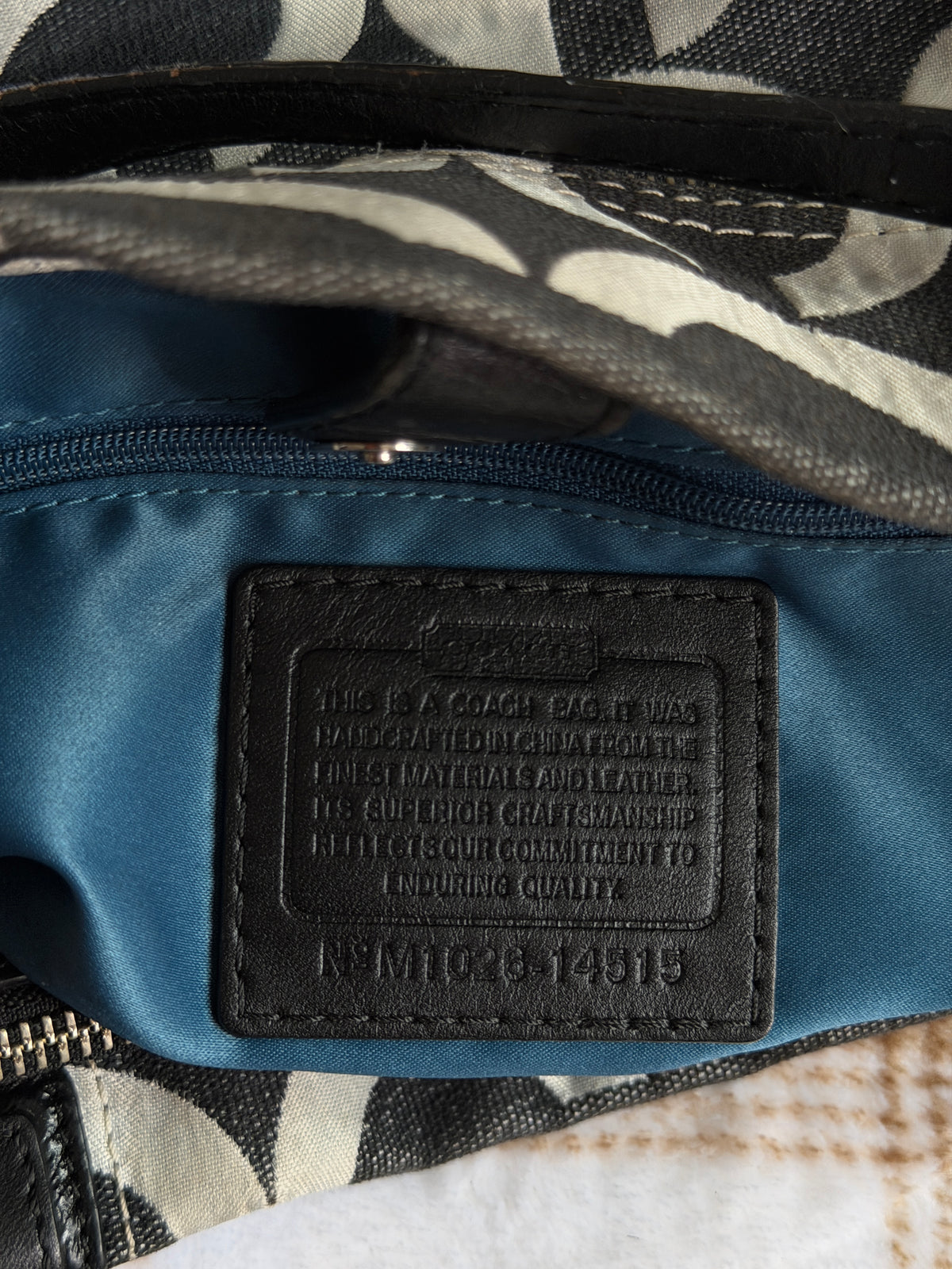 Coach Peyton Op Art Shoulder Bag