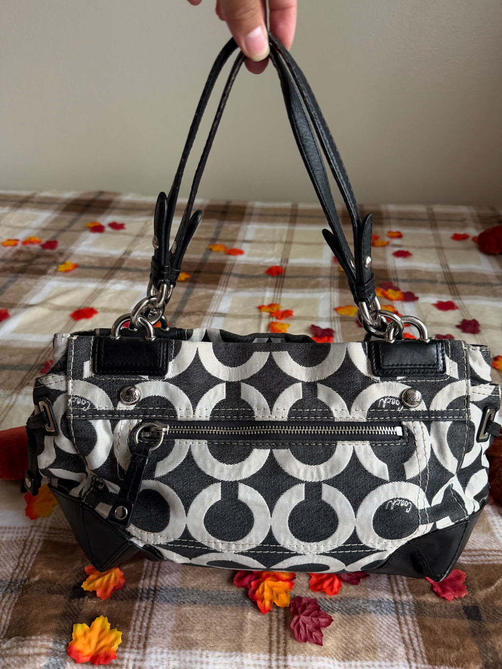 Coach Peyton Op Art Shoulder Bag