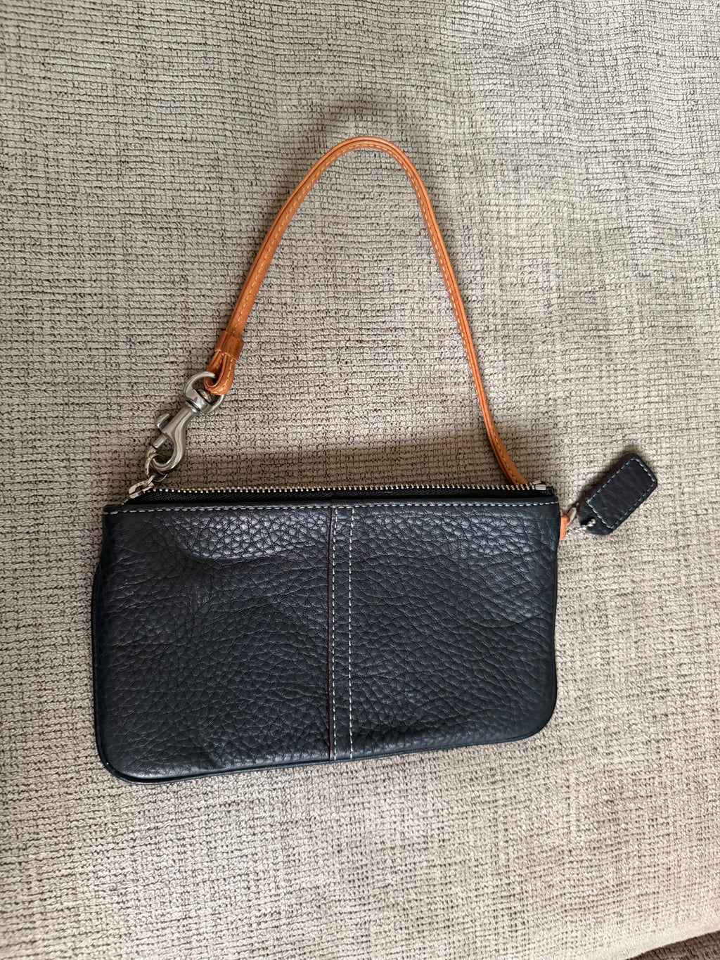 Coach Pebbled Leather Wristlet