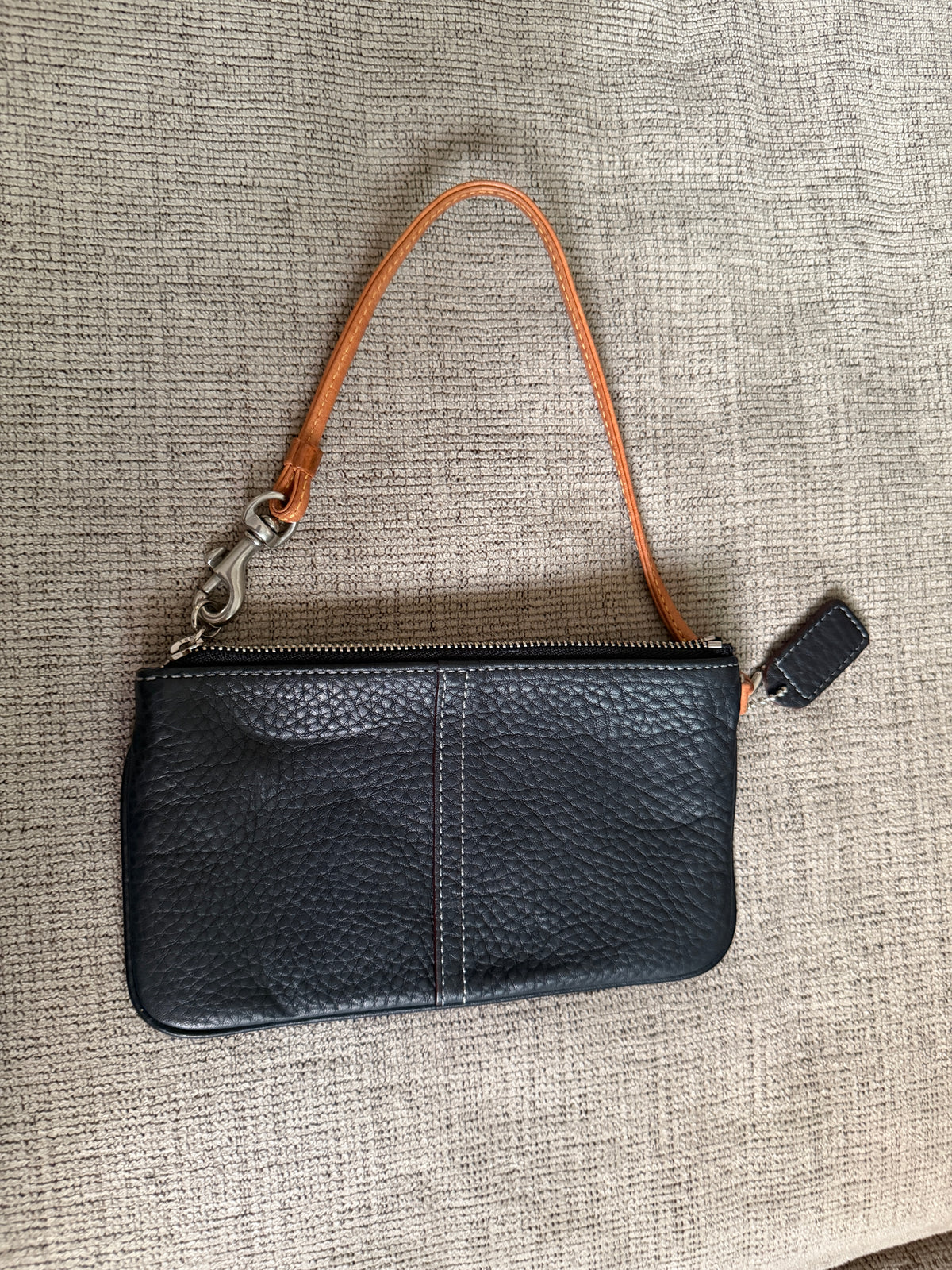 Coach Pebbled Leather Wristlet