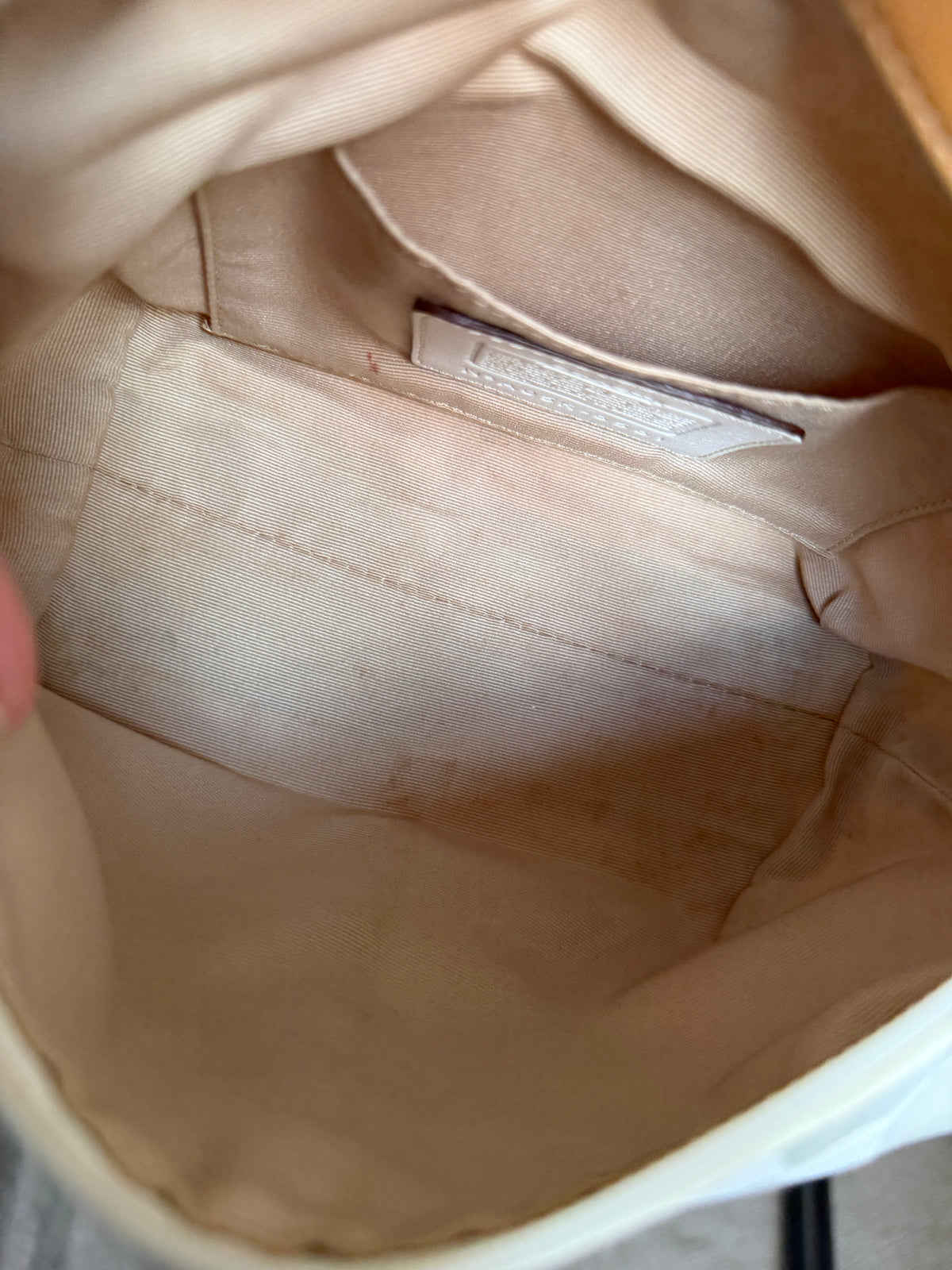Vintage Coach Optic Signature Canvas Mini Handbag/Pouch