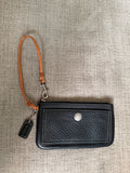 Coach Pebbled Leather Wristlet