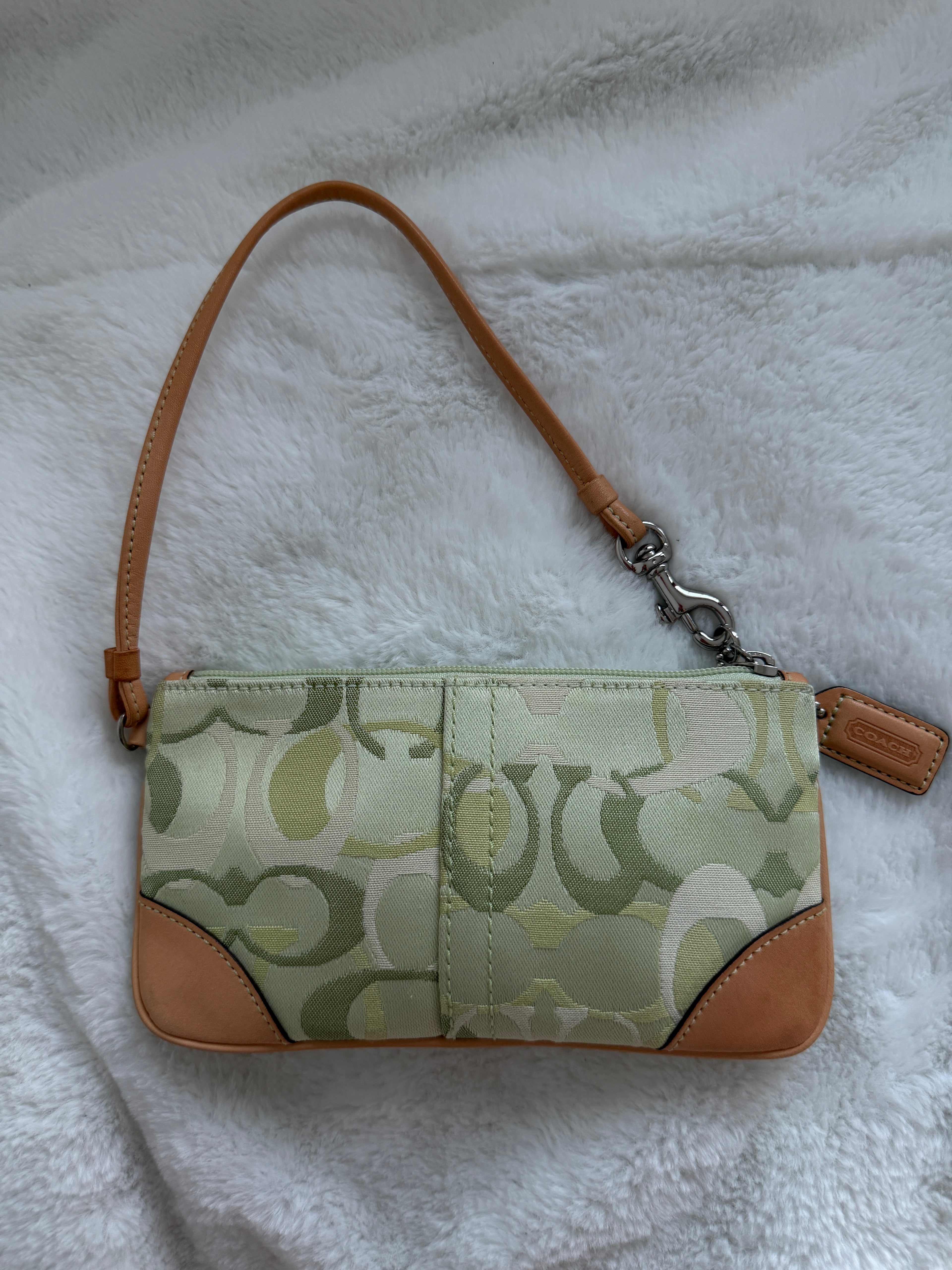 Vintage Coach Optic C Wristlet