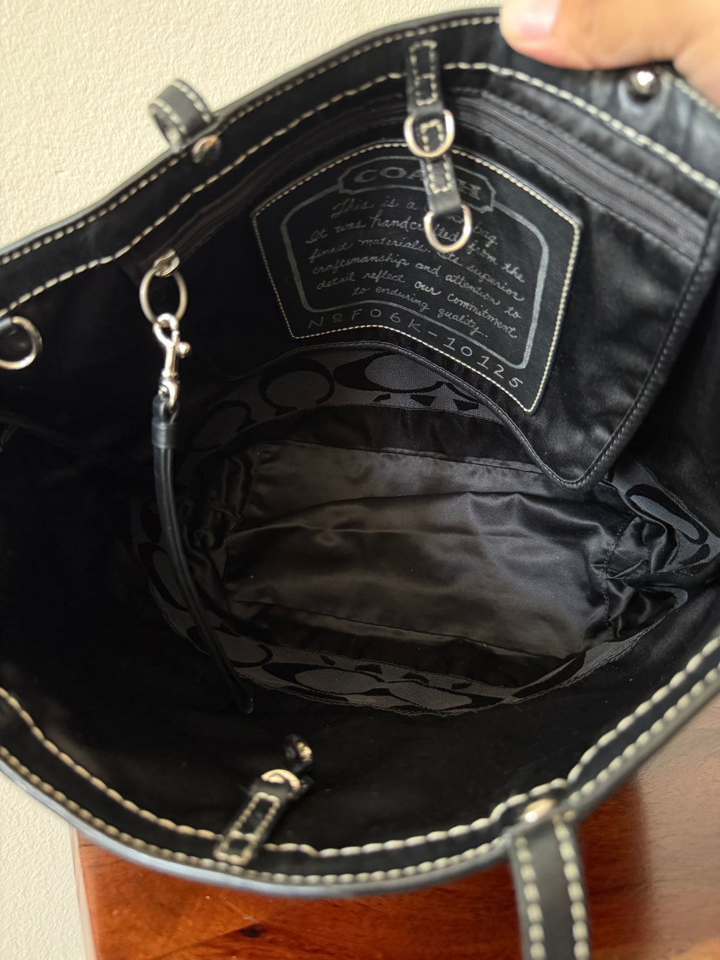 Y2K Coach Signature Canvas Reversible Large Tote Bag