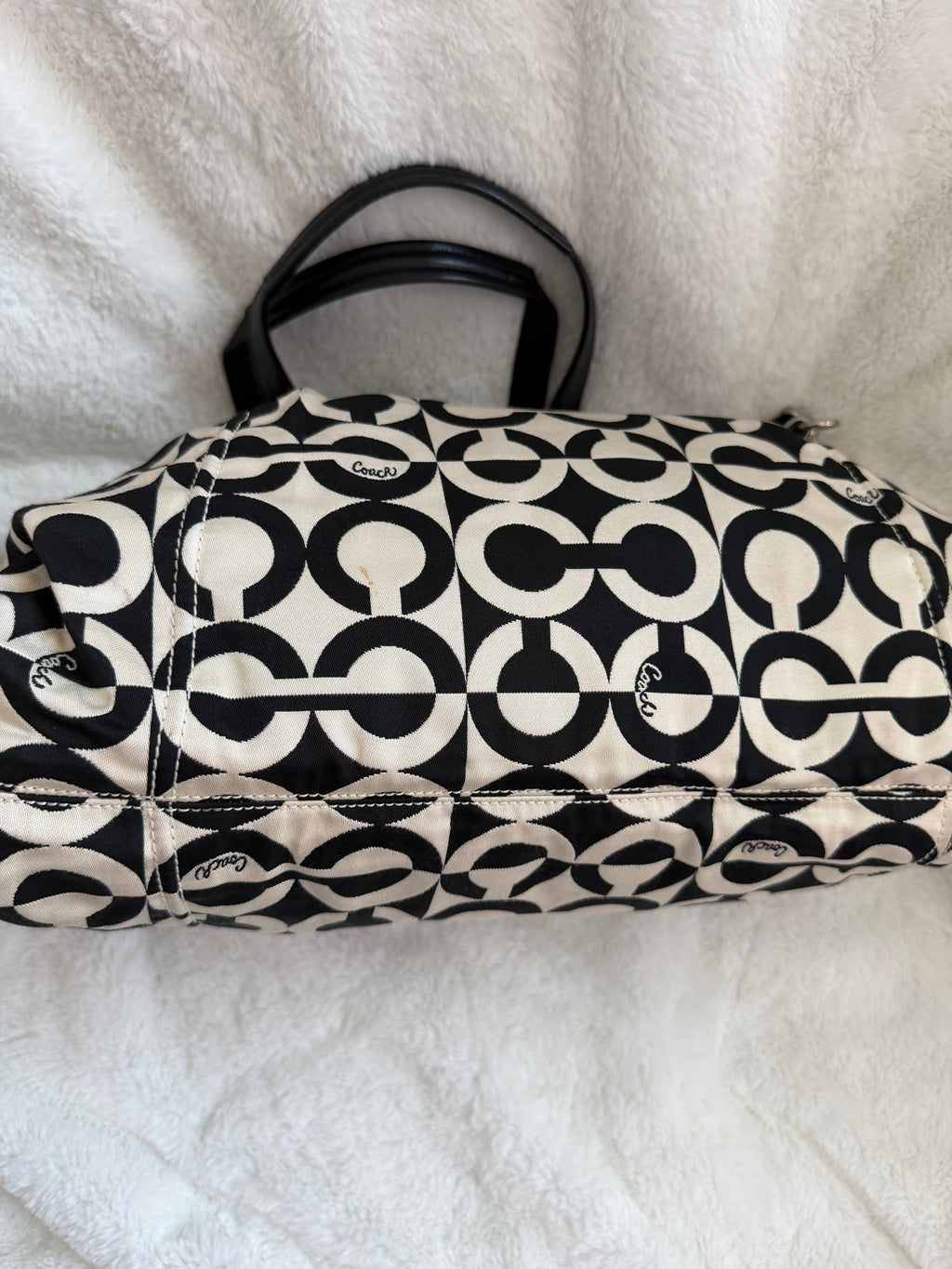 Coach Madison Op Art Carryall Satchel/Shoulder Bag