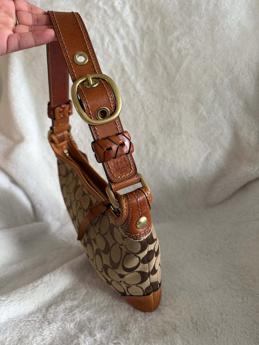 Coach Bleeker Signature Canvas Shoulder Bag