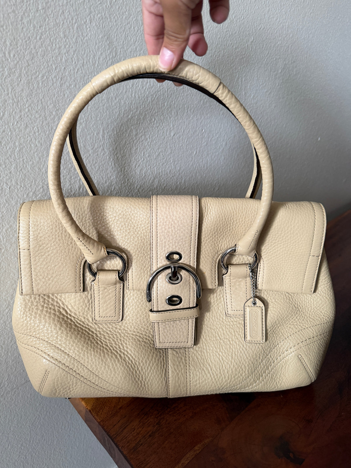 Coach SoHo Pebbled Leather Tote Bag