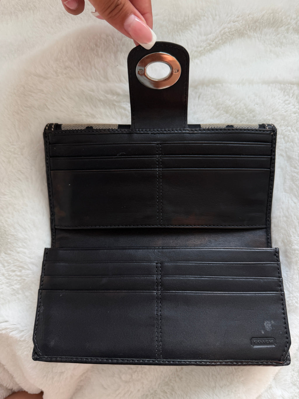 Coach Signature Turnlock Wallet