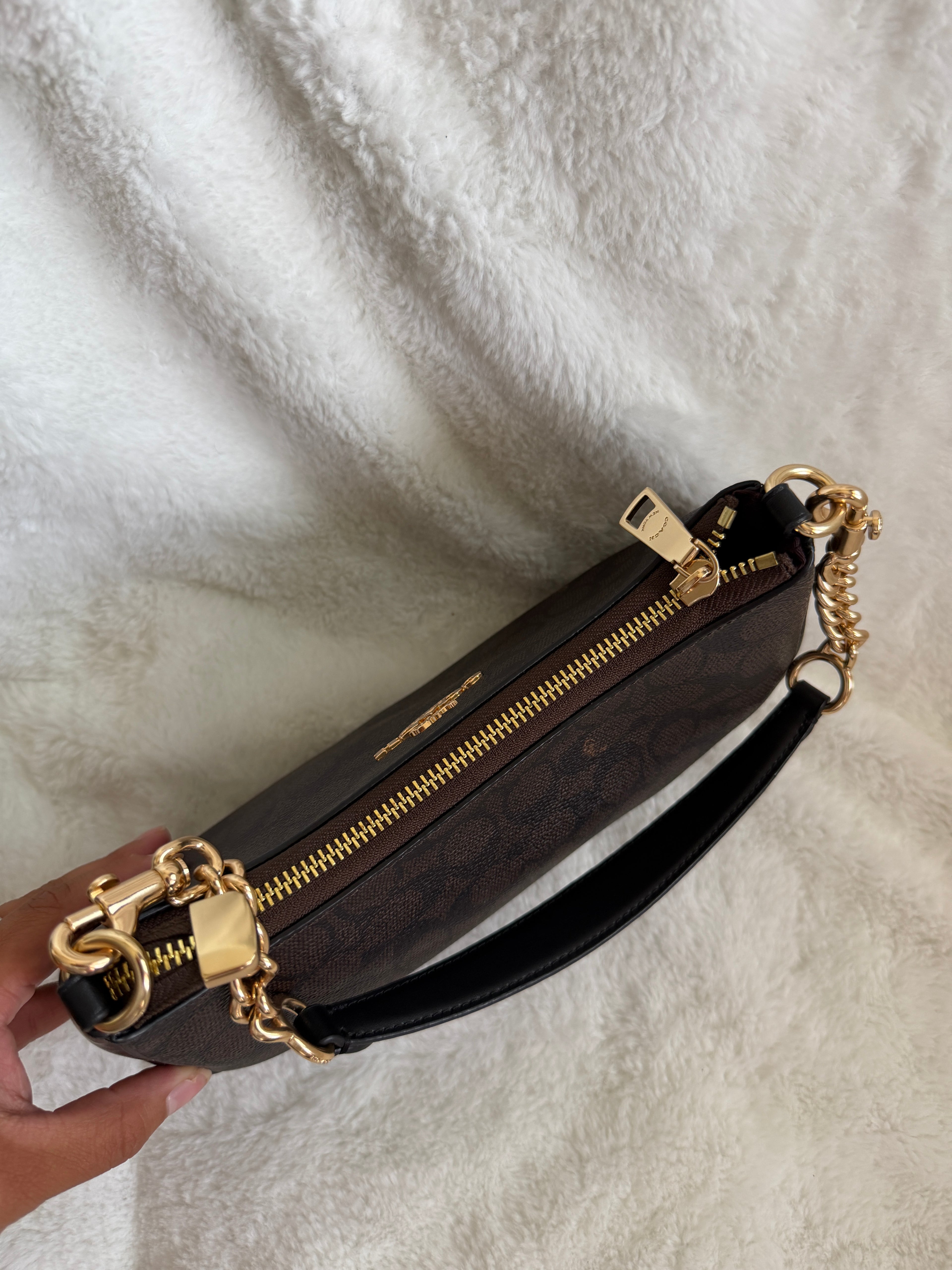 Coach Teri Signature Canvas Shoulder Bag