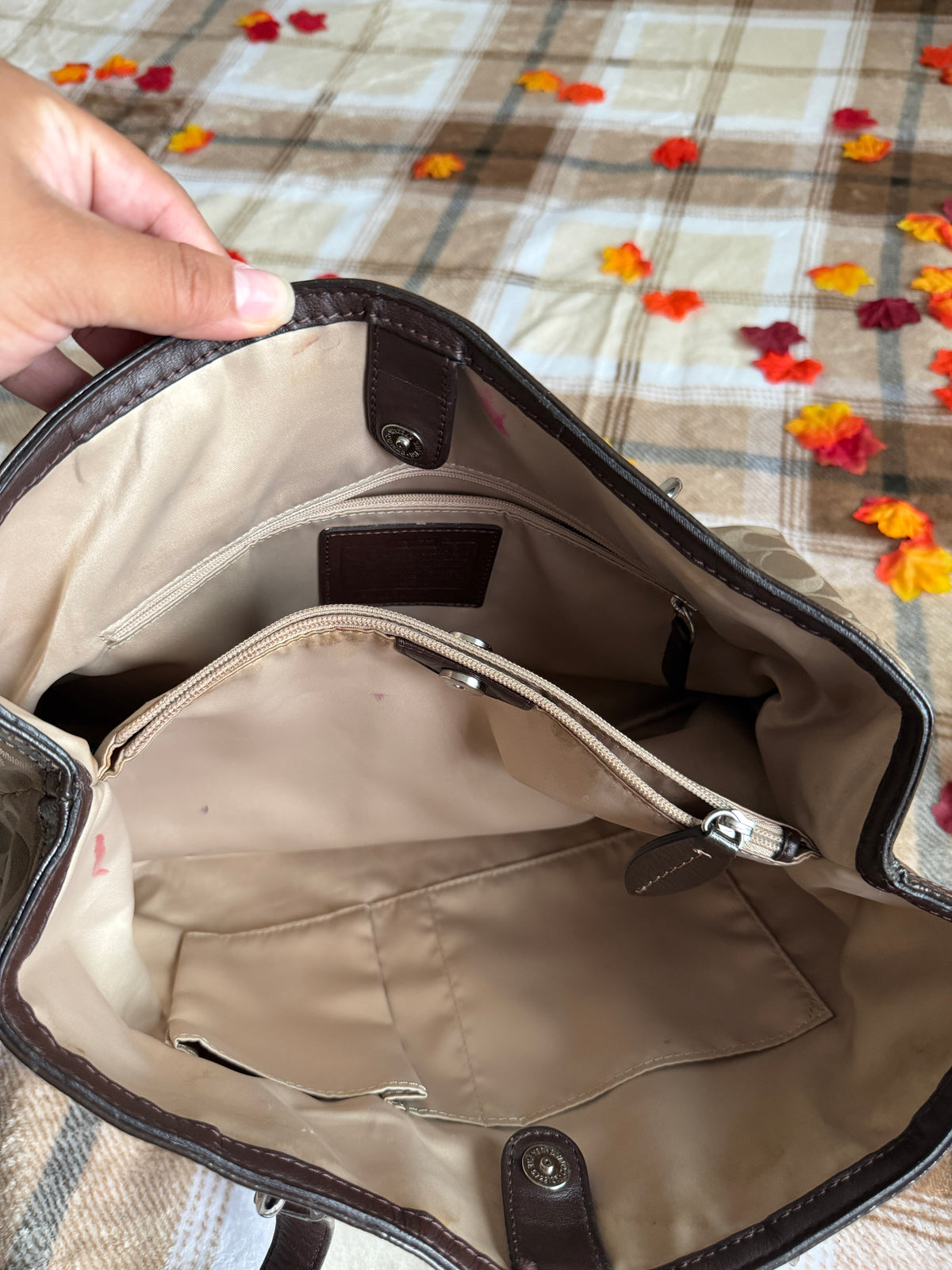 Coach Penelope Signature Canvas Shoulder Bag