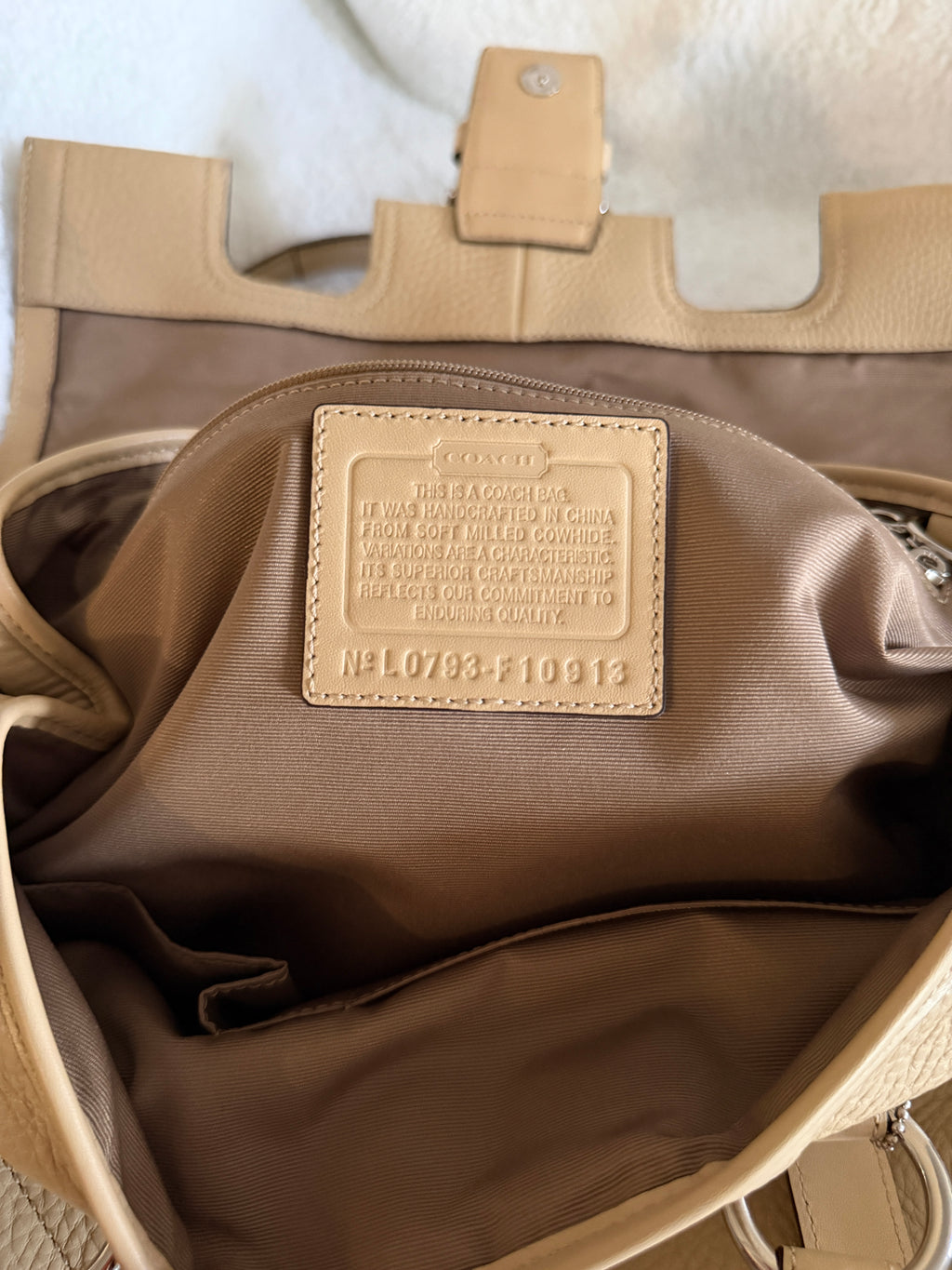 Coach SoHo Pebbled Leather Tote Bag