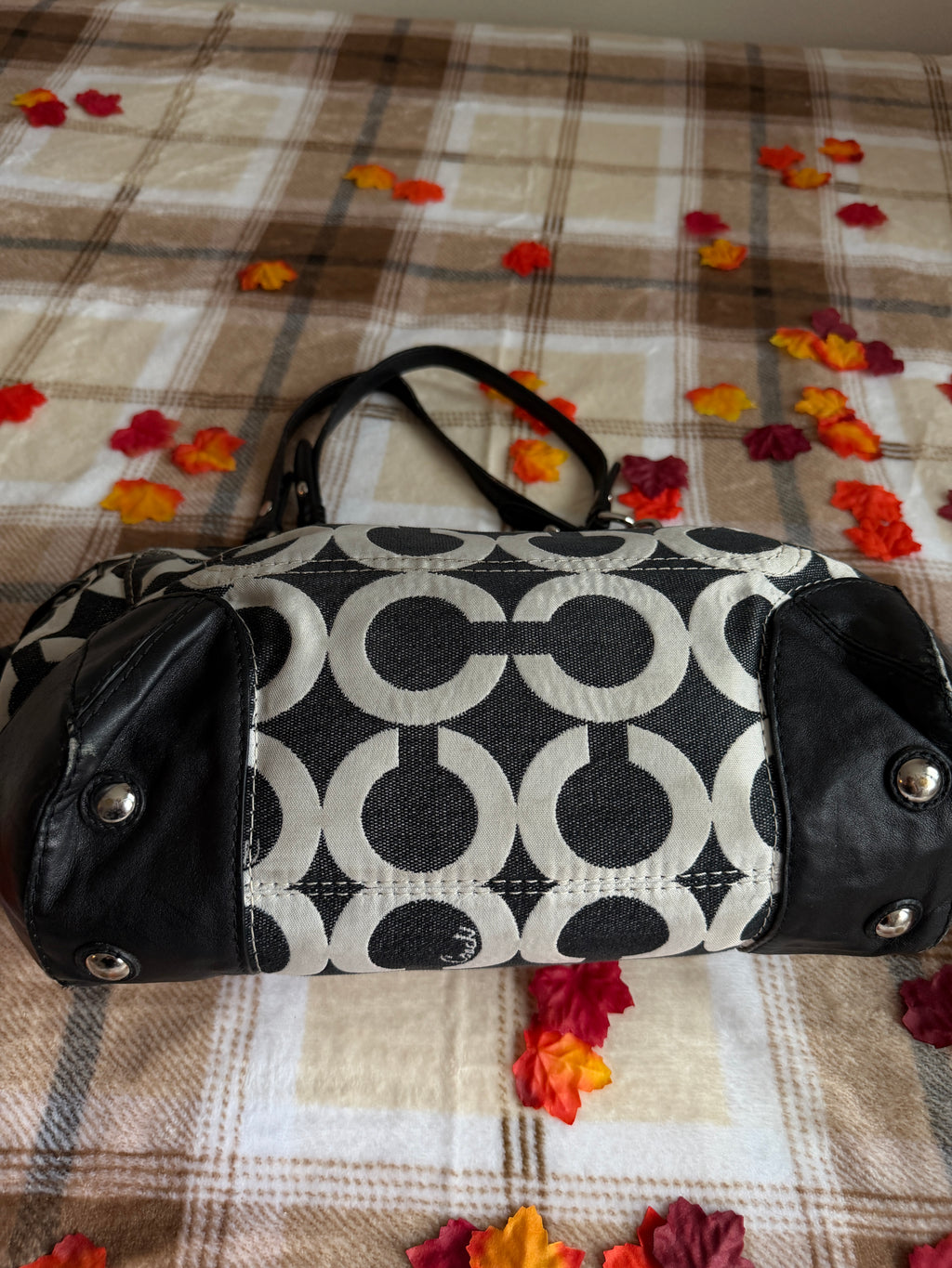 Coach Peyton Op Art Shoulder Bag