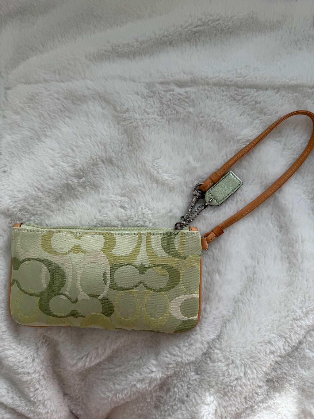 Vintage Coach Optic C Wristlet