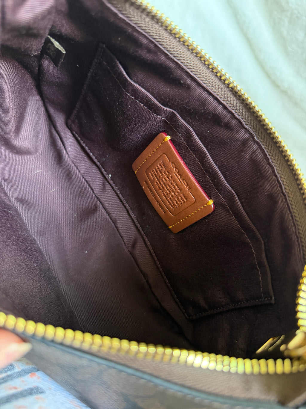 Coach Teri Signature Canvas Shoulder Bag