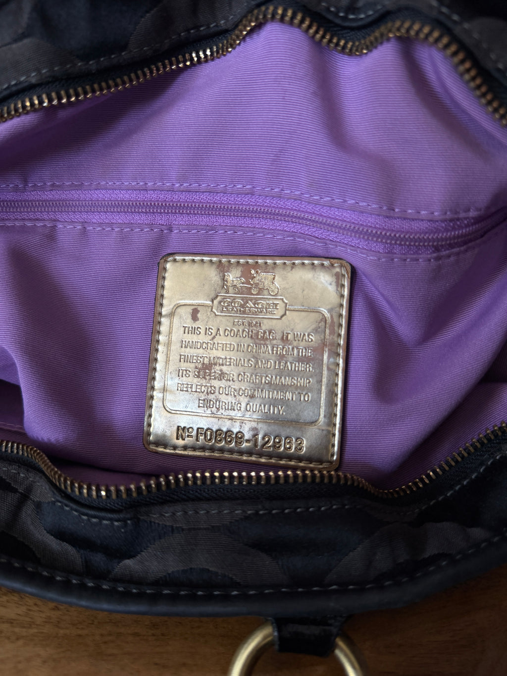 Y2K Coach Madison Sabrina Satchel HandBag