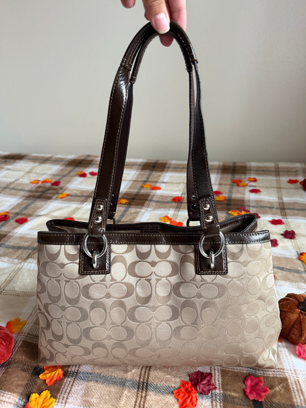 Coach Penelope Signature Canvas Shoulder Bag