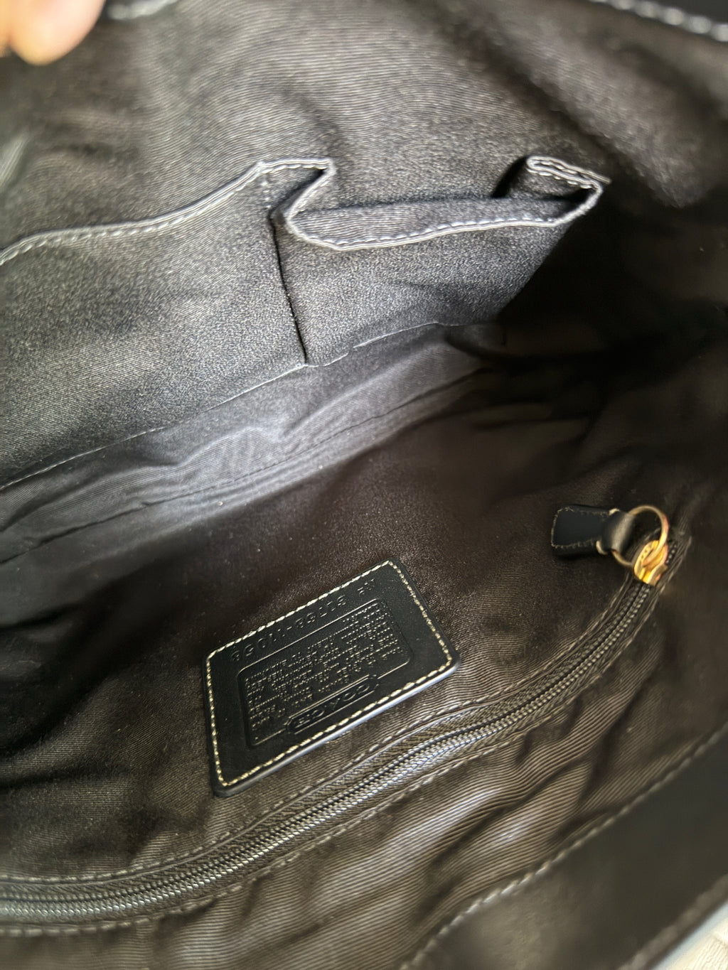 Coach Hampton Signature Canvas Shoulder Bag