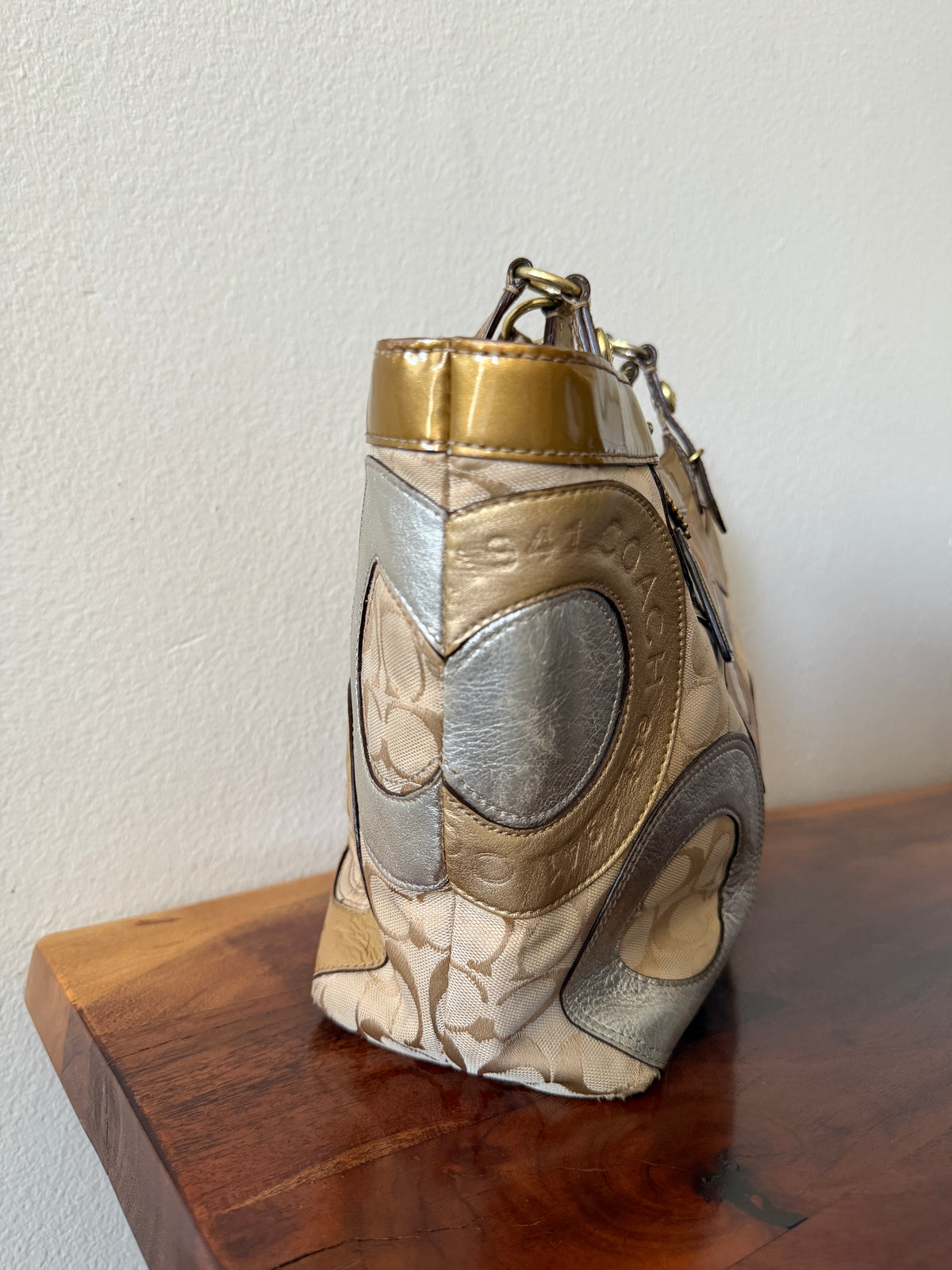 Y2K Coach Patchwork Carly Tote/Shoulder Bag