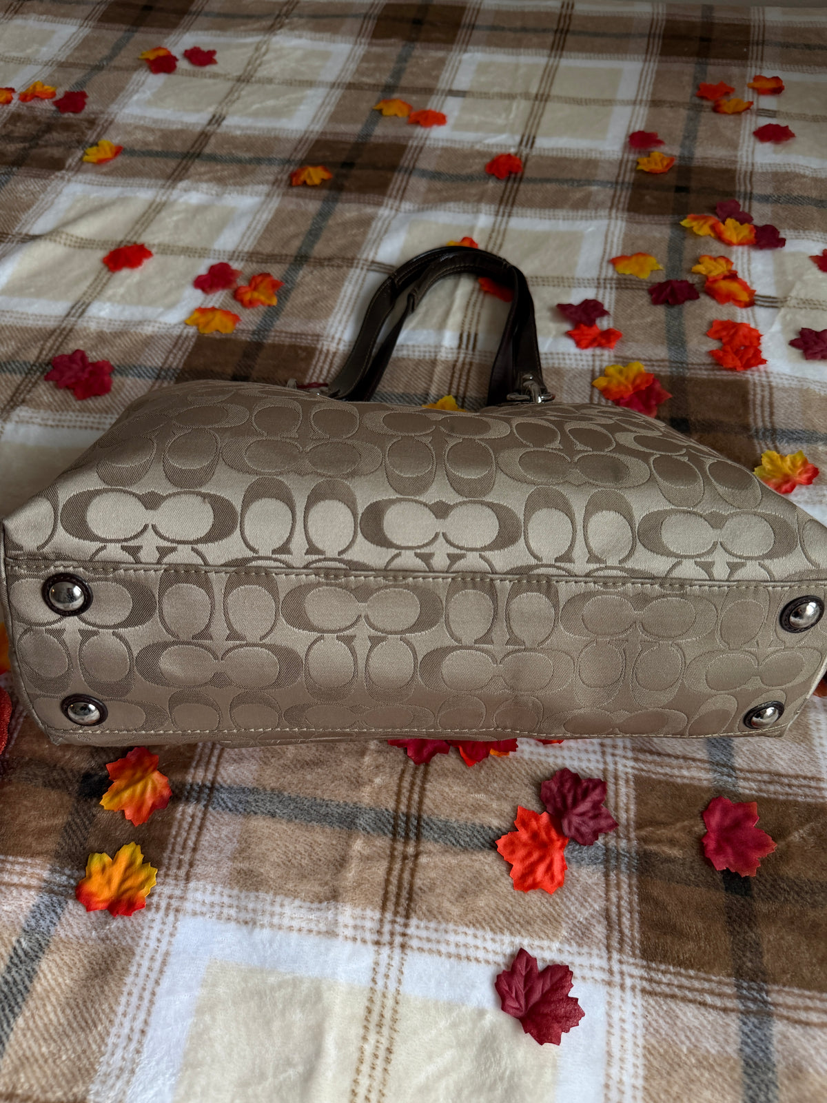 Coach Penelope Signature Canvas Shoulder Bag