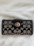 Coach Signature Turnlock Wallet