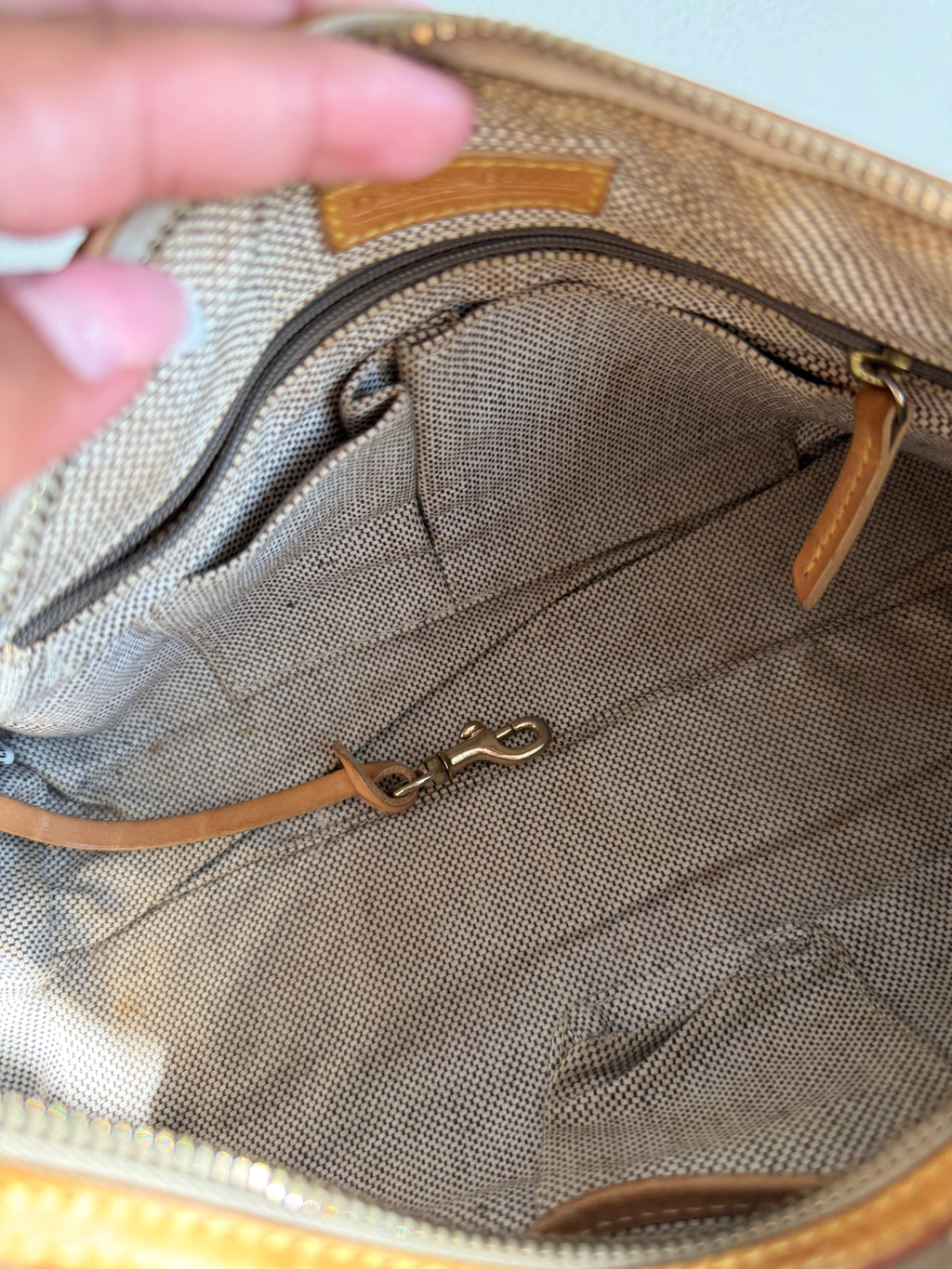 Vintage Dooney & Bourke Barrel Shoulder Bag