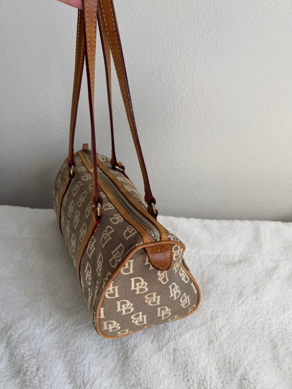 Vintage Dooney & Bourke Barrel Shoulder Bag
