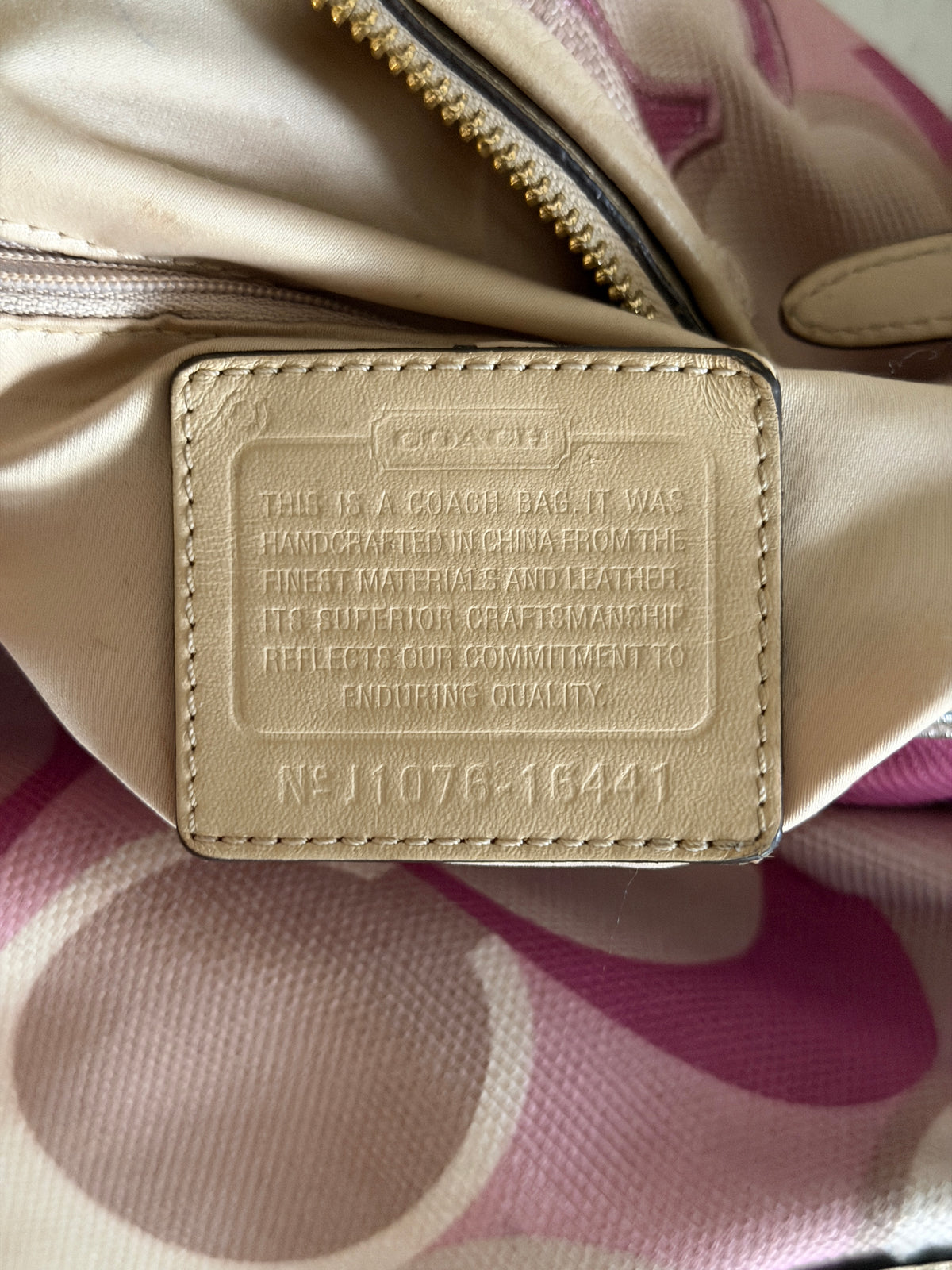 Coach Colette Hobo Signature Shoulder Bag