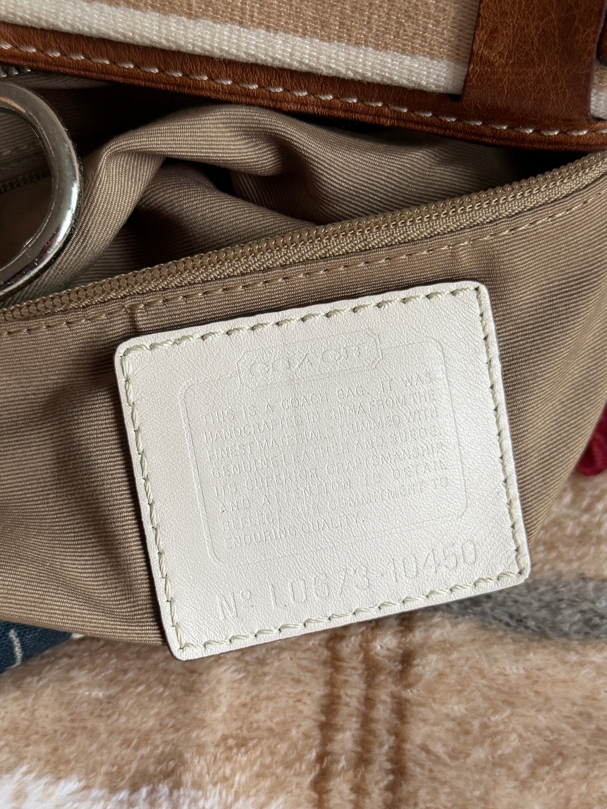 Coach Hamptons Patchwork Hobo Shoulder Bag