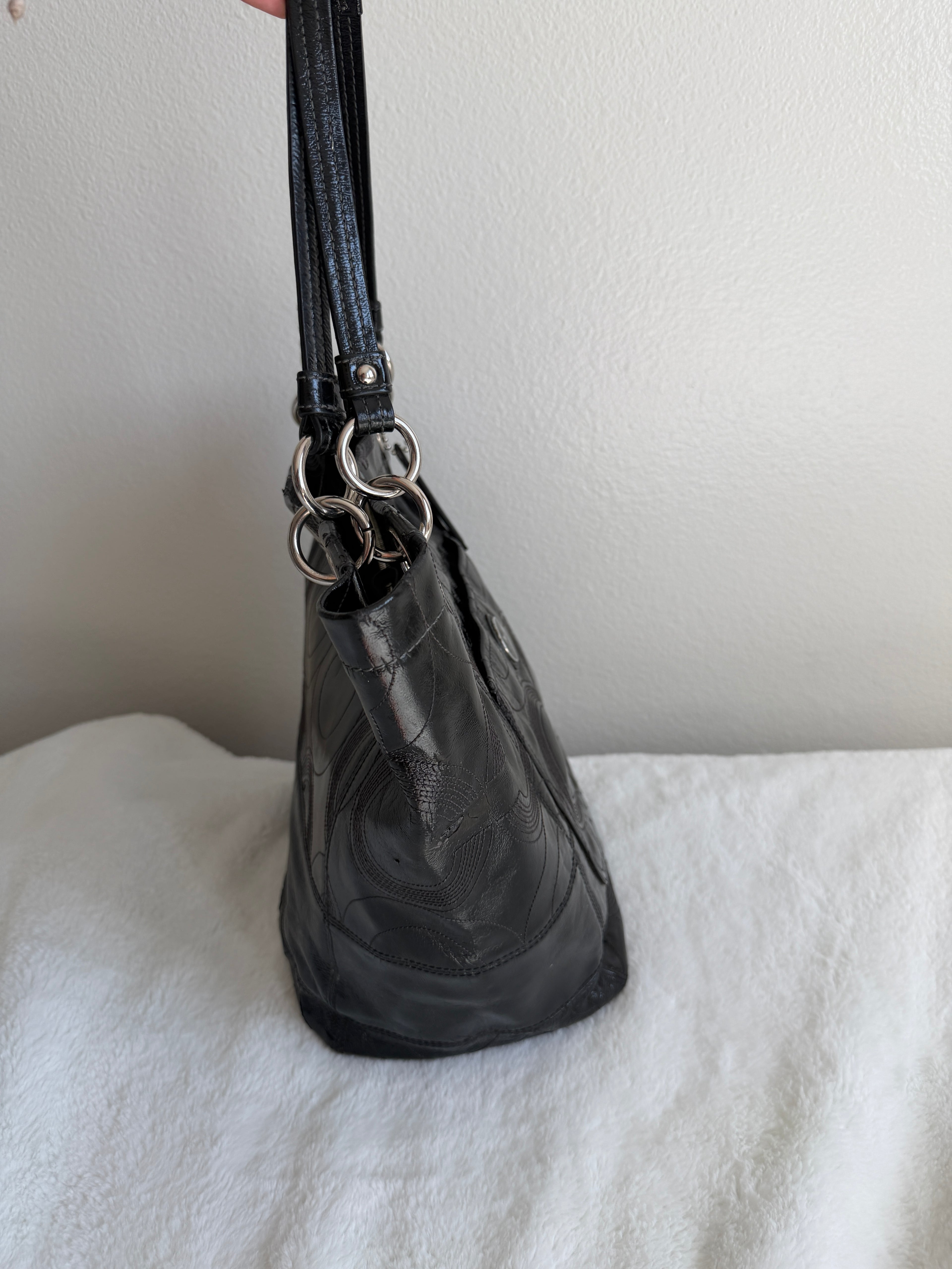 Coach Alex Patent Leather Tote/Shoulder Bag