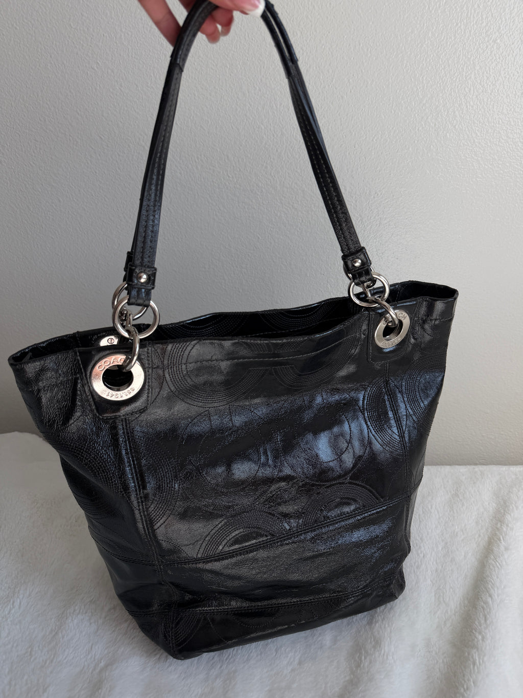 Coach Alex Patent Leather Tote/Shoulder Bag