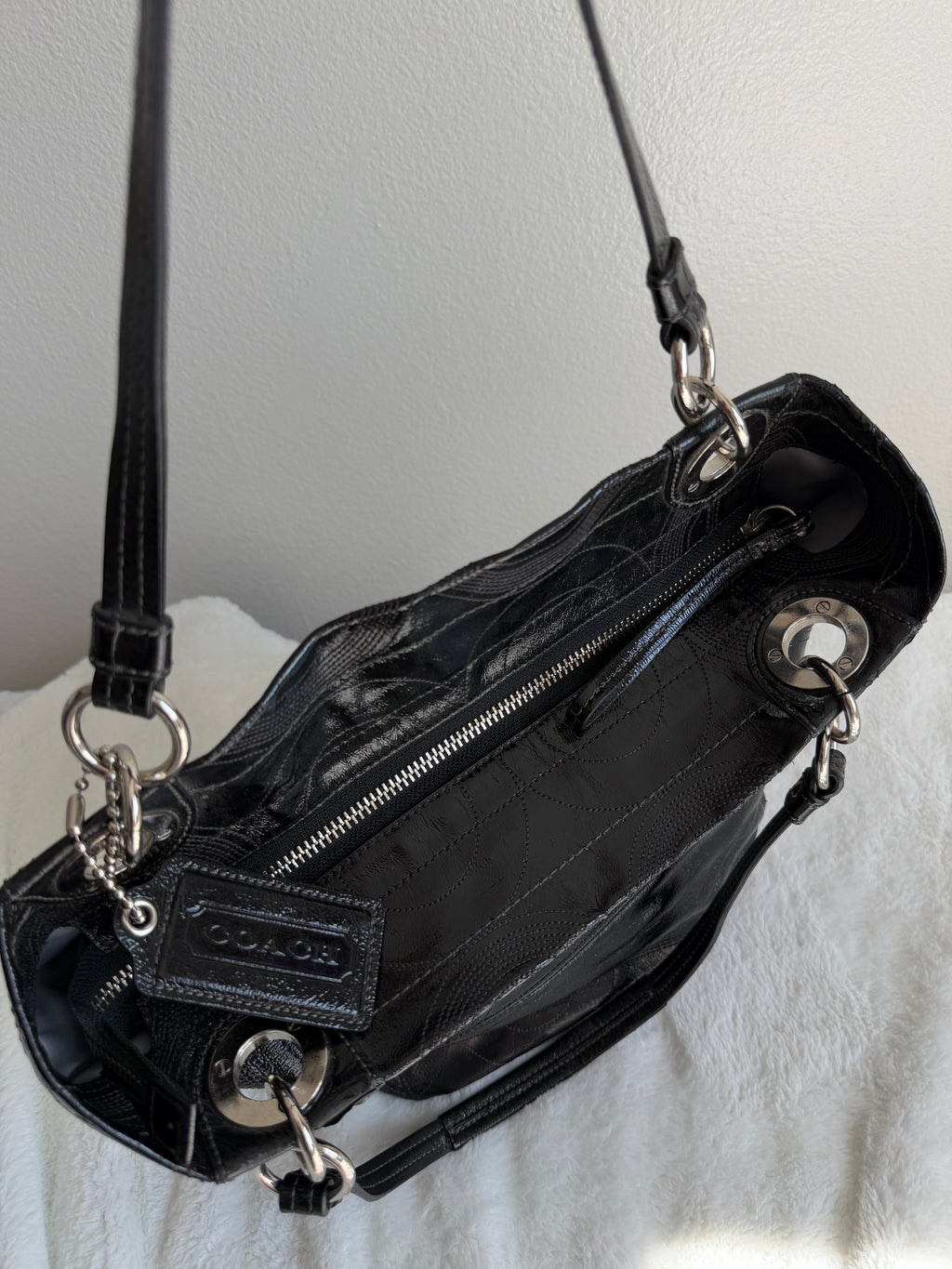 Coach Alex Patent Leather Tote/Shoulder Bag