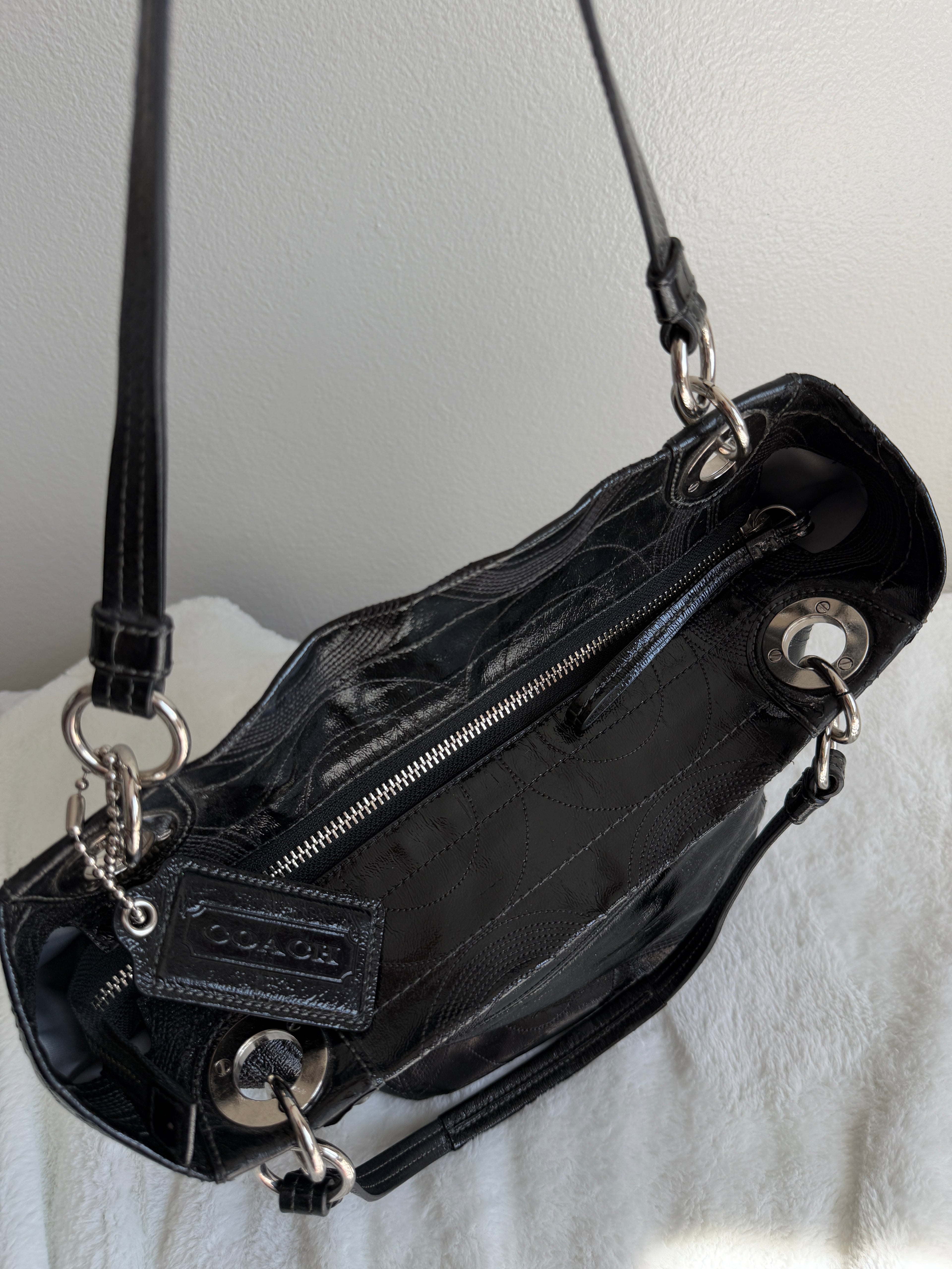 Coach Alex Patent Leather Tote/Shoulder Bag
